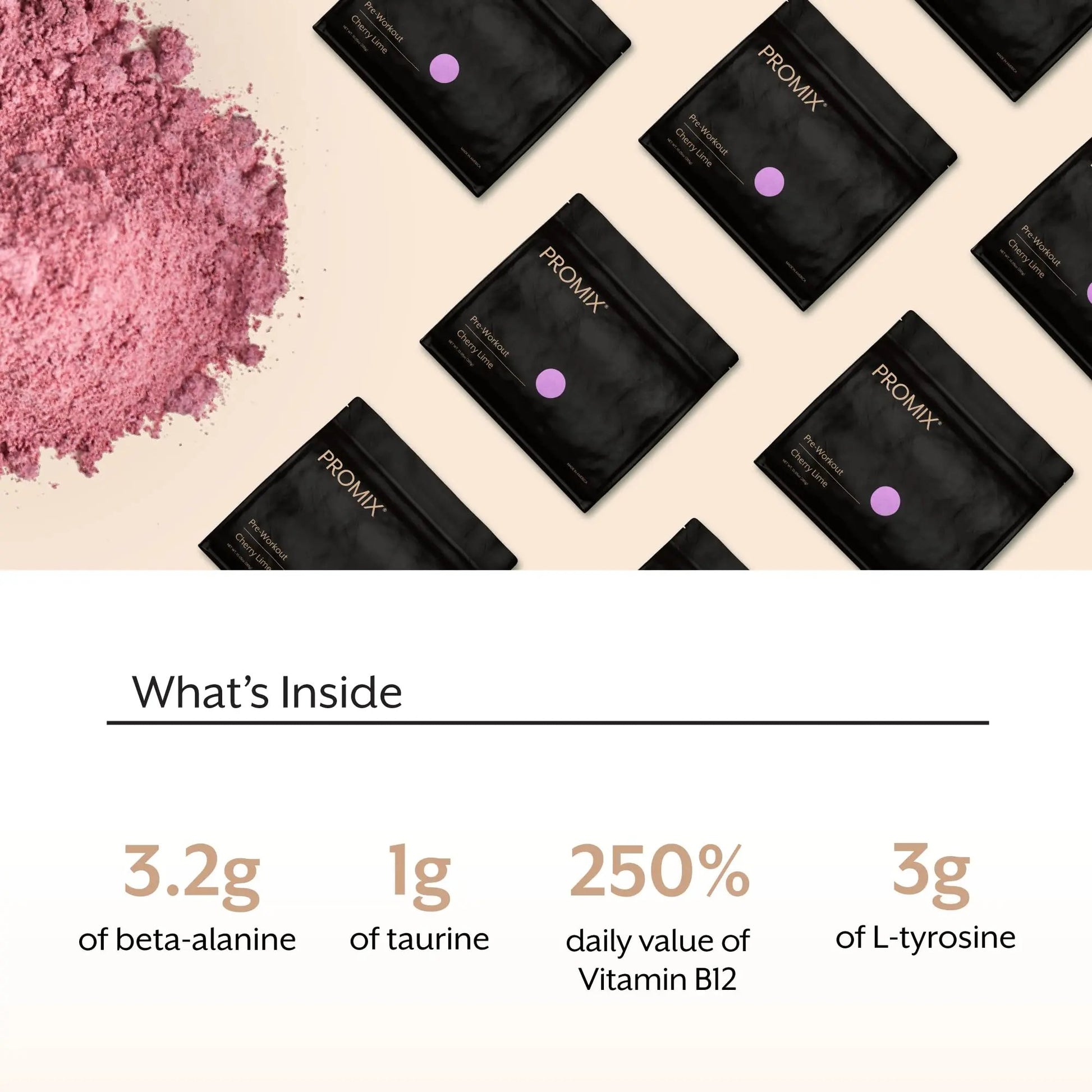 Promix Pre-Workout Powder, Cherry Lime - Maximize Focus & Performance - Helps Muscle ProMix Nutrition