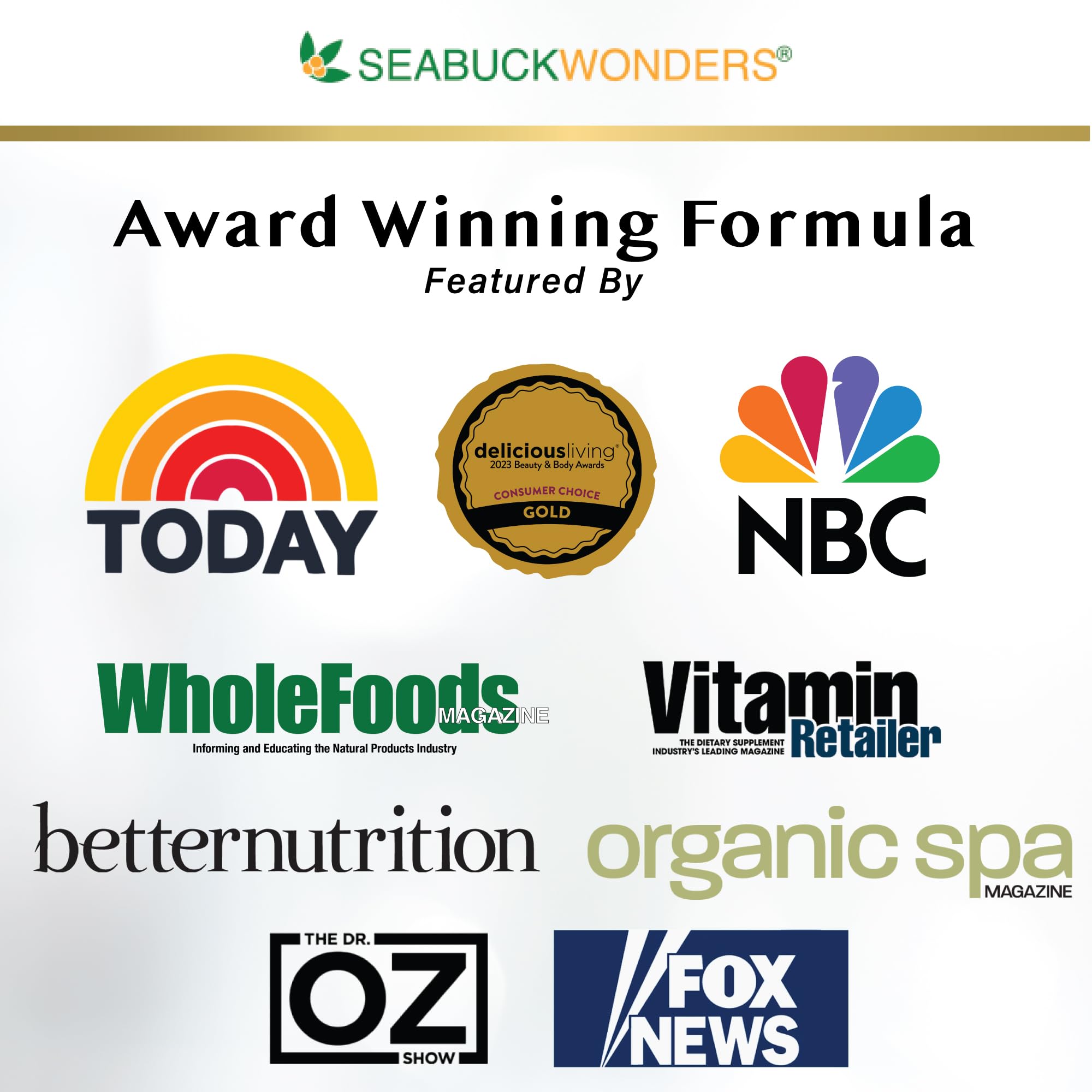 SeabuckWonders Sea Buckthorn Oil Blend, Omega-7 Complete, Max Potency, 120 Count SEABUCKWONDERS