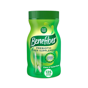 Benefiber Daily Prebiotic Fiber Supplement Powder for Digestive Health, Unflavored