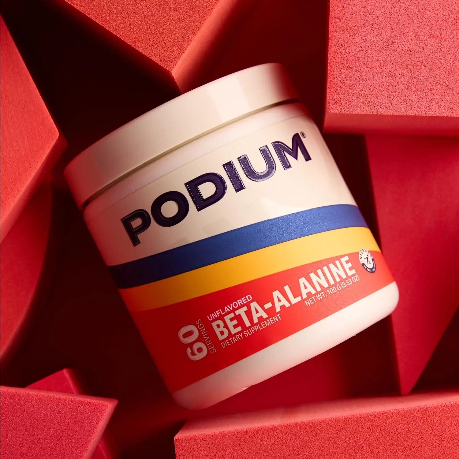 Podium Nutrition, Solos | Beta Alanine, 60 Servings, Unflavored, Boost Athletic Performance Podium Nutrition