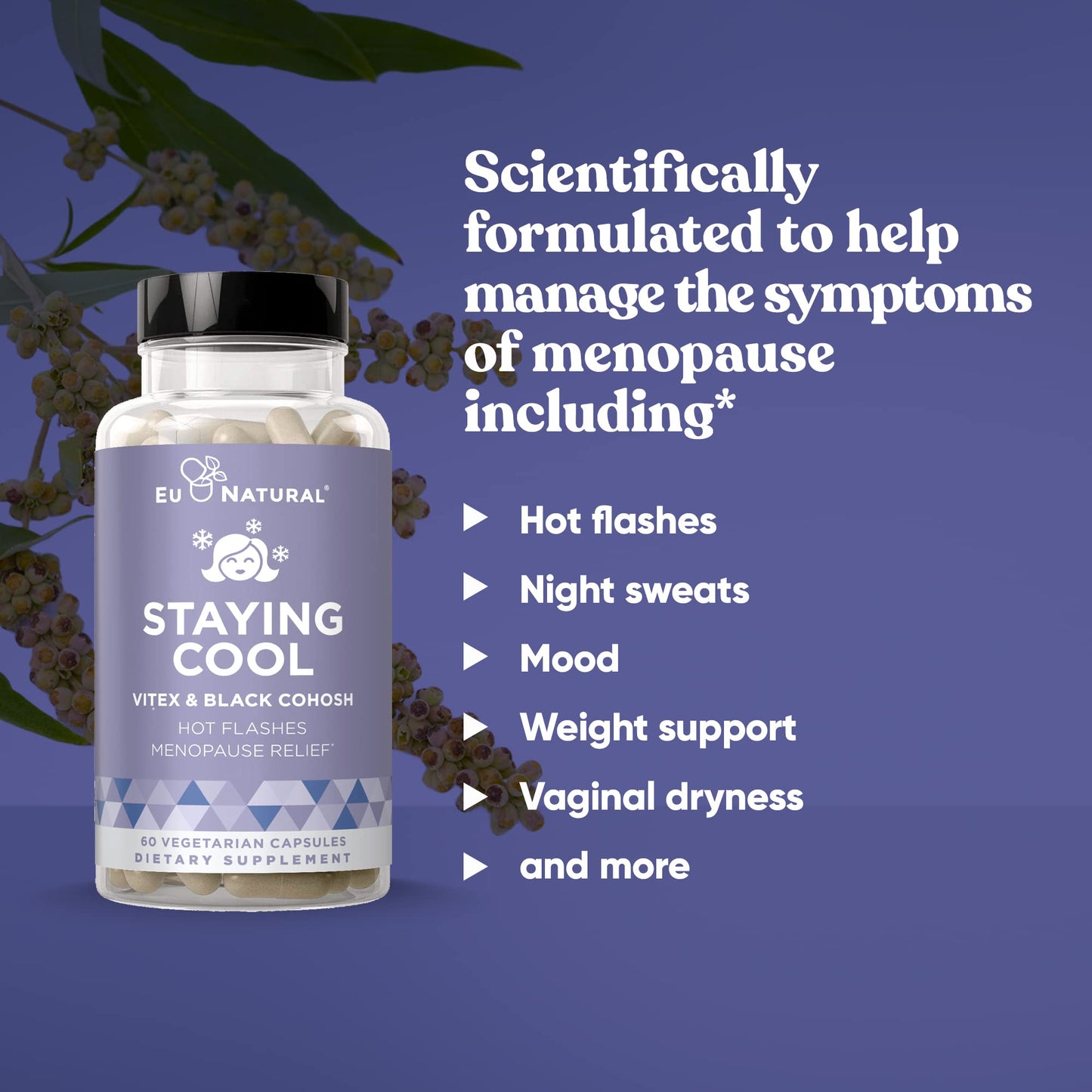 Staying Cool Menopause Supplements for Women – Hormonal Hot Flashes, Weight Support