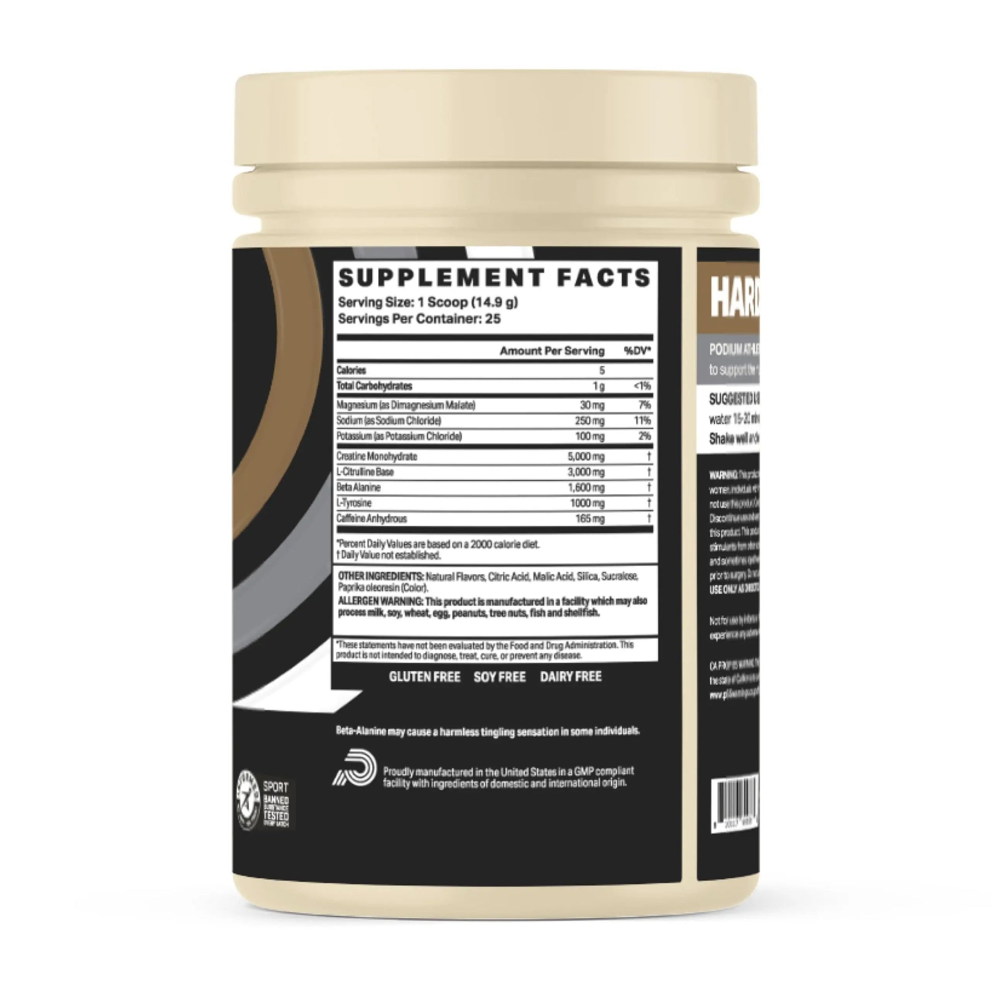 Podium Nutrition, Athlete Pre Workout Powder, Orange Dream Pop, 25 Servings, Beta Alanine Podium Nutrition