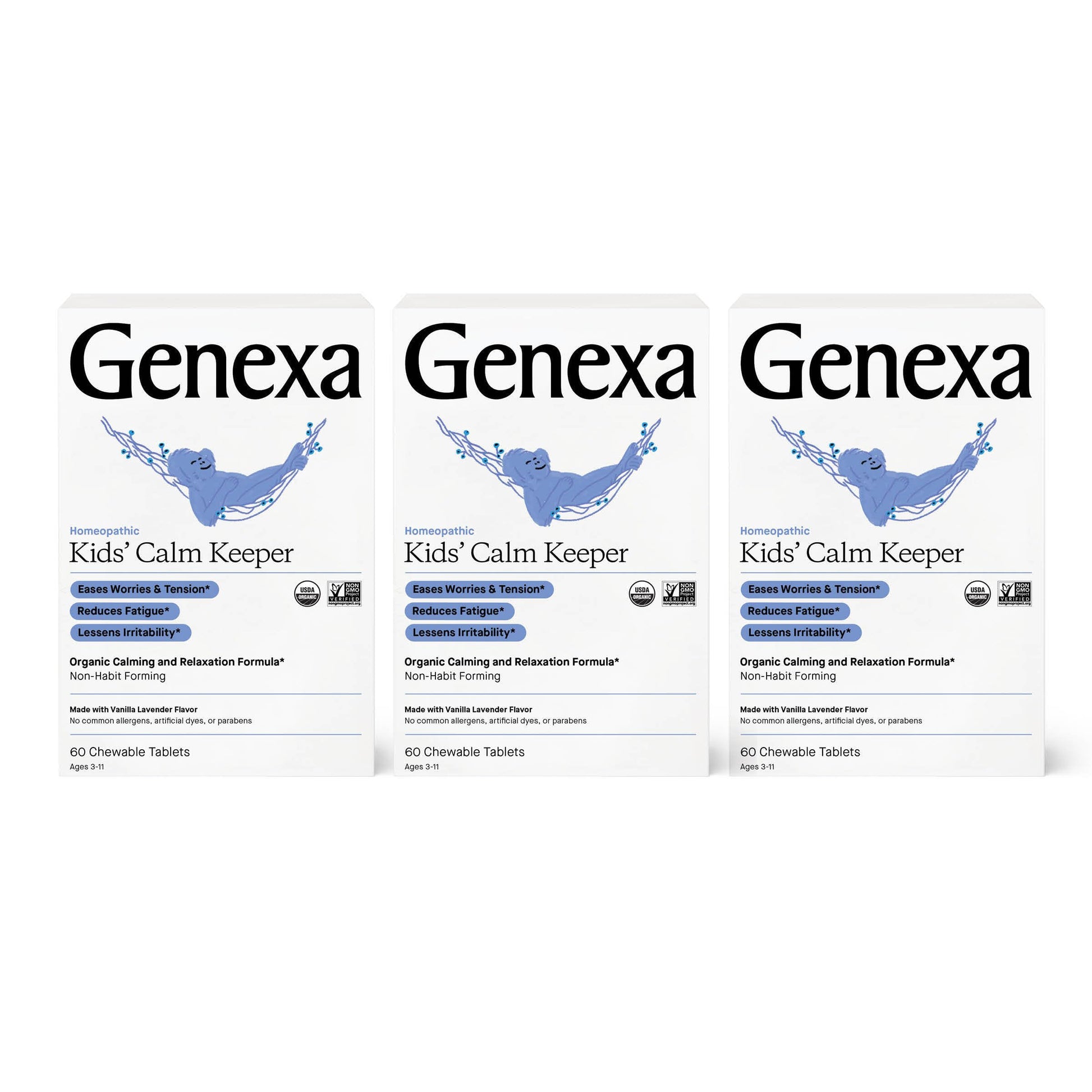 Genexa Kid's Calm Keeper Stress Relief for Kids | Relaxation Aid for Children - Certified