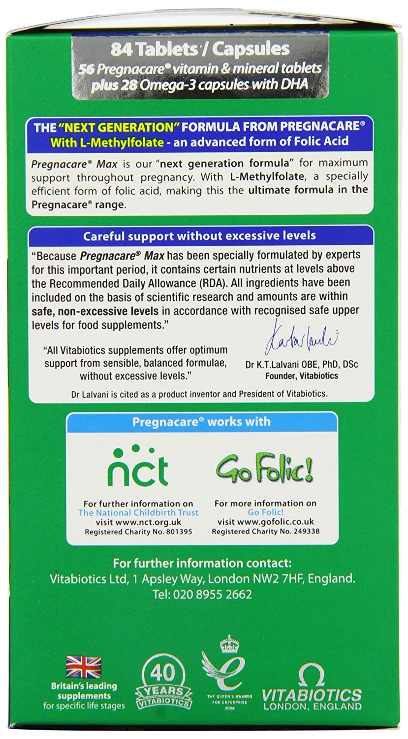 Pregnacare Max - Capsules & Tablets 28S+56S (Pack of 4)