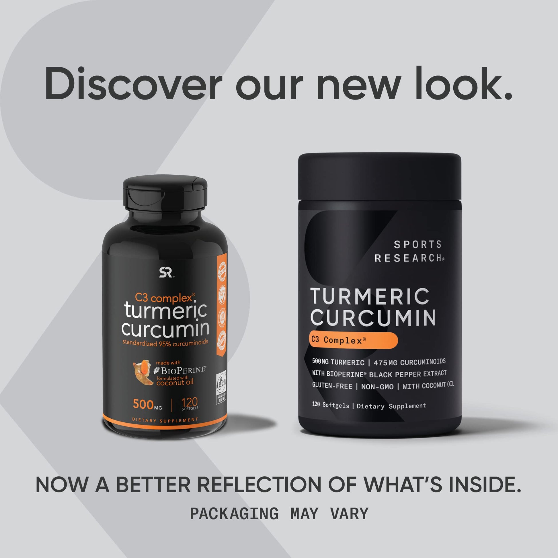 Sports Research Turmeric Curcumin C3 Complex 500 mg, Enhanced with Black Pepper Sports Research
