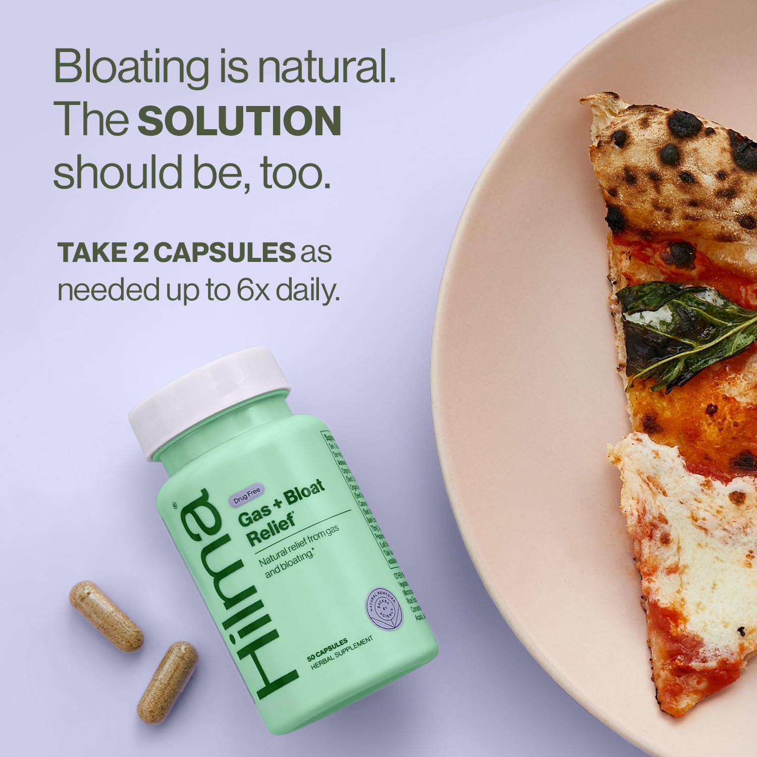 Hilma Natural Gas & Bloating Relief - with Lemon Balm, Fennel & Peppermint Leaf - Doctor Hilma