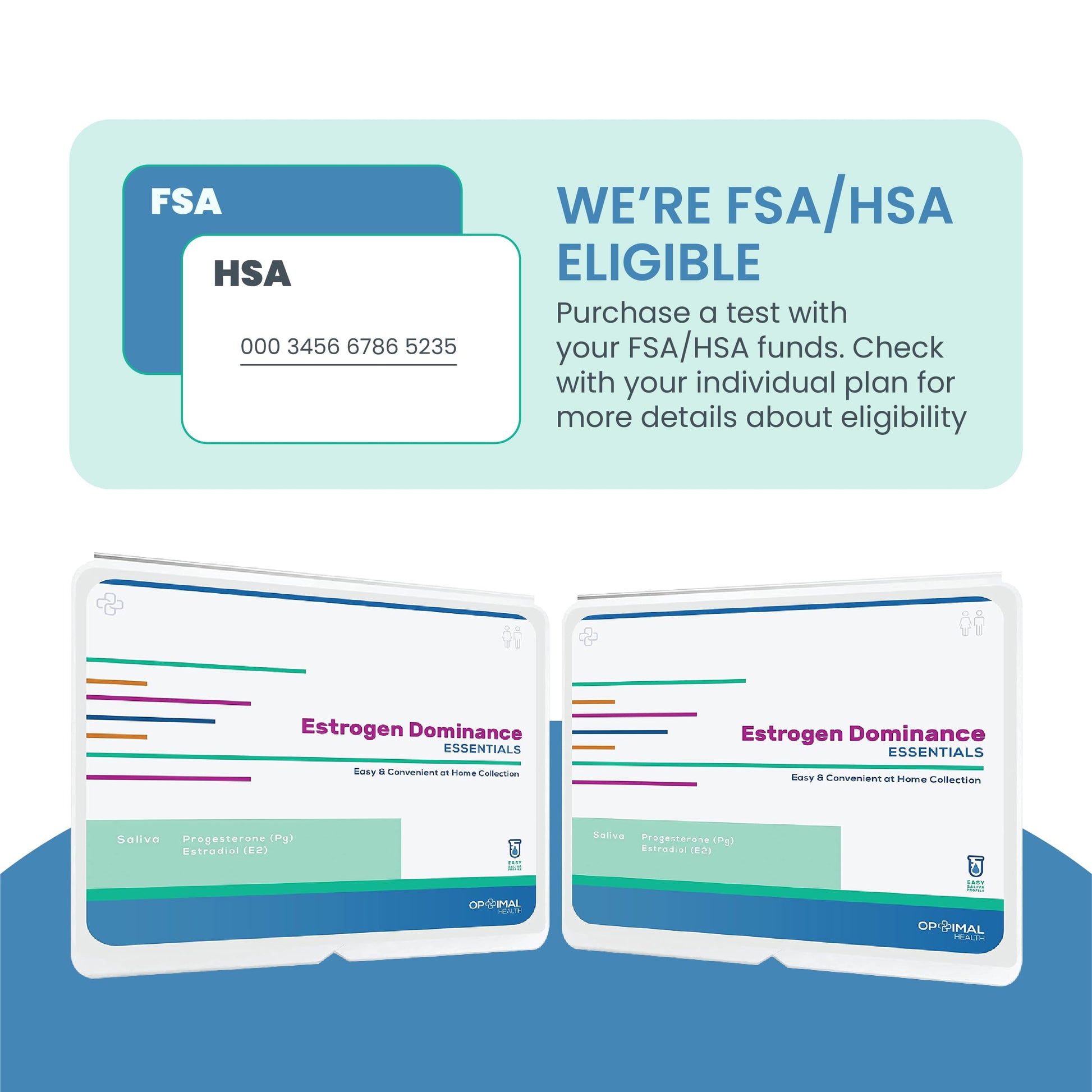 Estradiol (E2) & Progesterone (PG) | Saliva Hormone Test Kit for Women | Progesterone Deficiency OPTIMALHEALTH