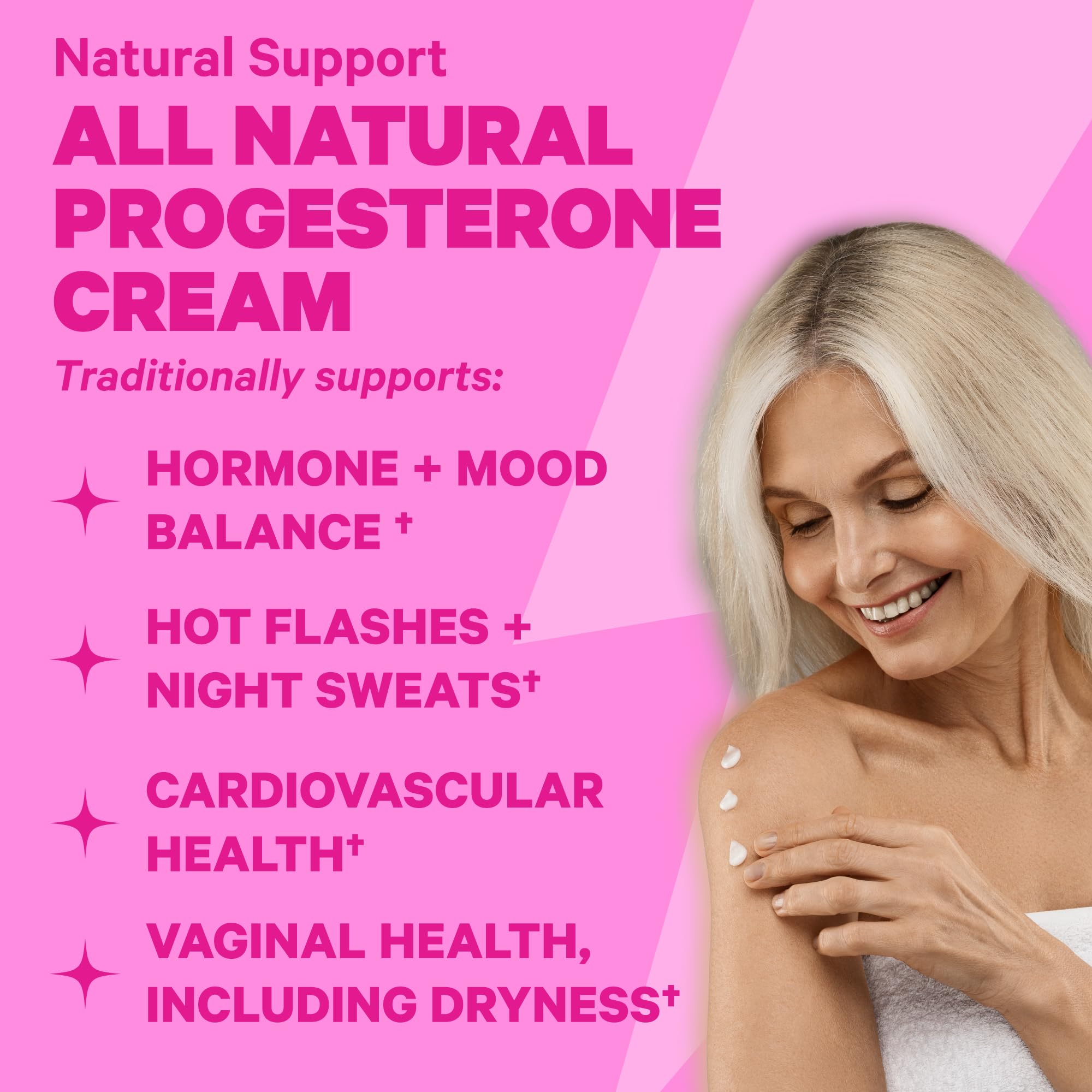 Pink Stork Menopause Supplement & Progesterone Cream for Women to Support Hormone Balance Pink Stork