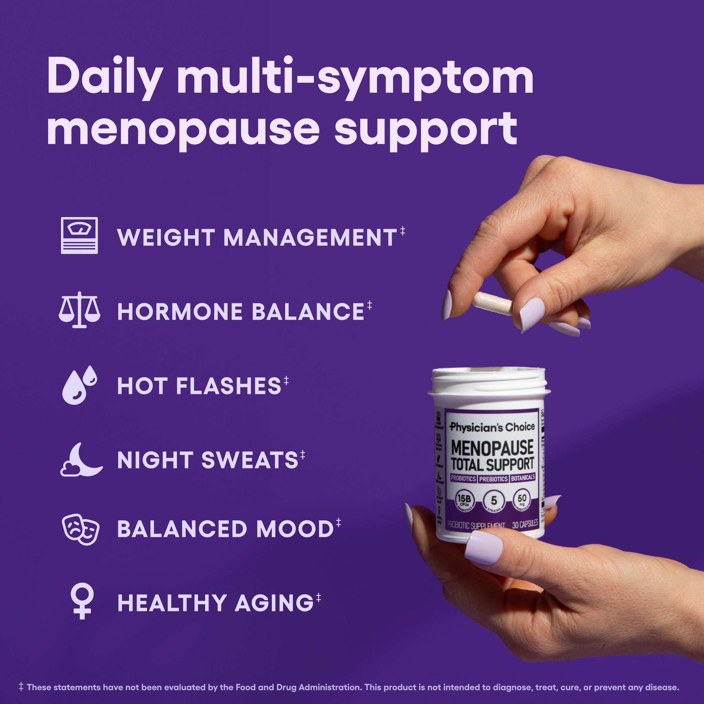 Physician's CHOICE Menopause Support + Digestive Health Support Bundle - 60ct