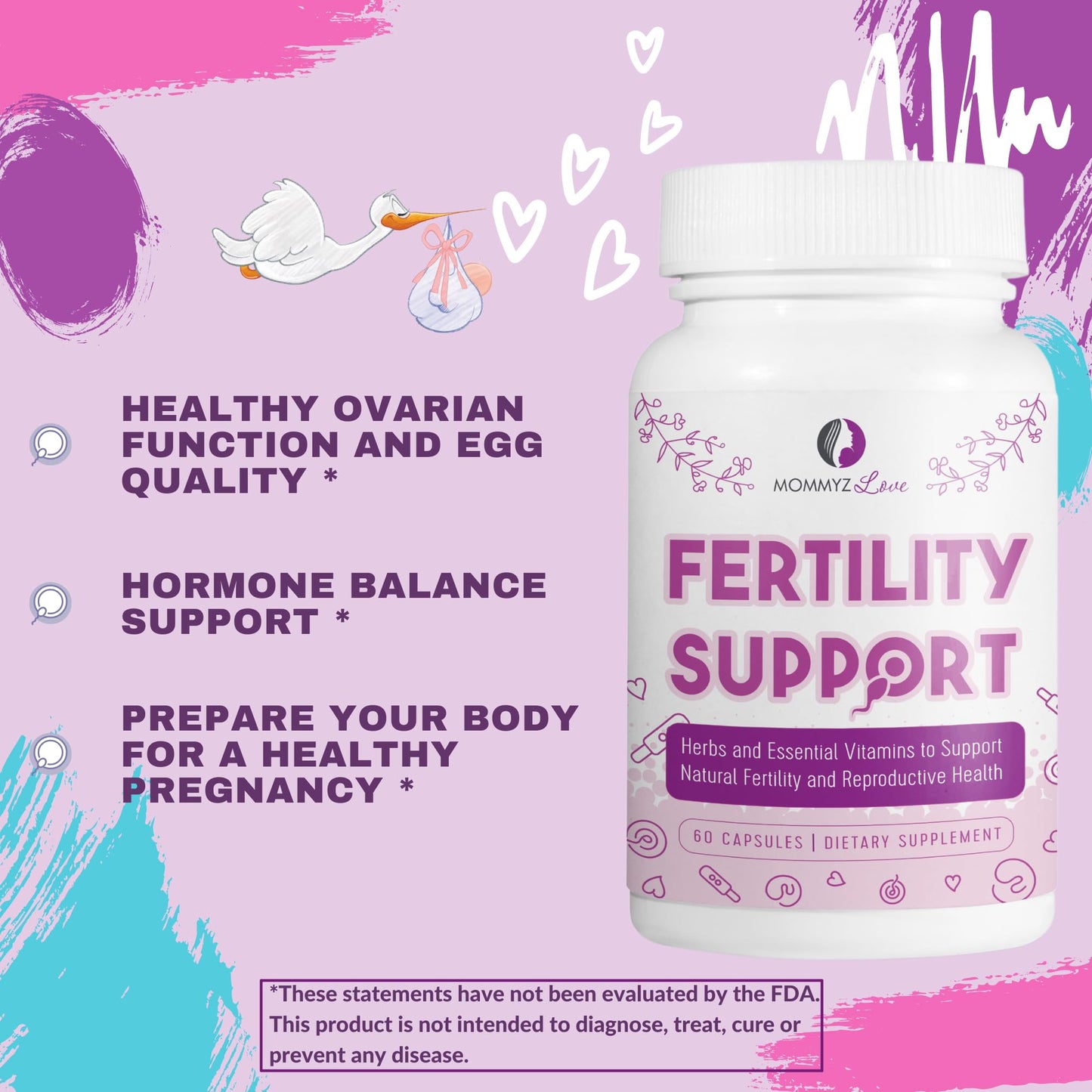 Mommyz Love Probiotics for Digestive Health, Vaginal Odor Control, Balanced pH