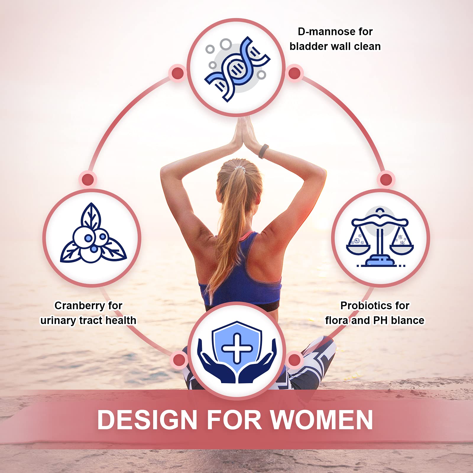 Probiotics-for-Women Prebiotics-and-Probiotics-Powder, 100-Billion-CFUs 45-Day-Supply NATURE TARGET