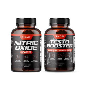 Snap Supplements Nitric Oxide + Testo Booster (2 Products)