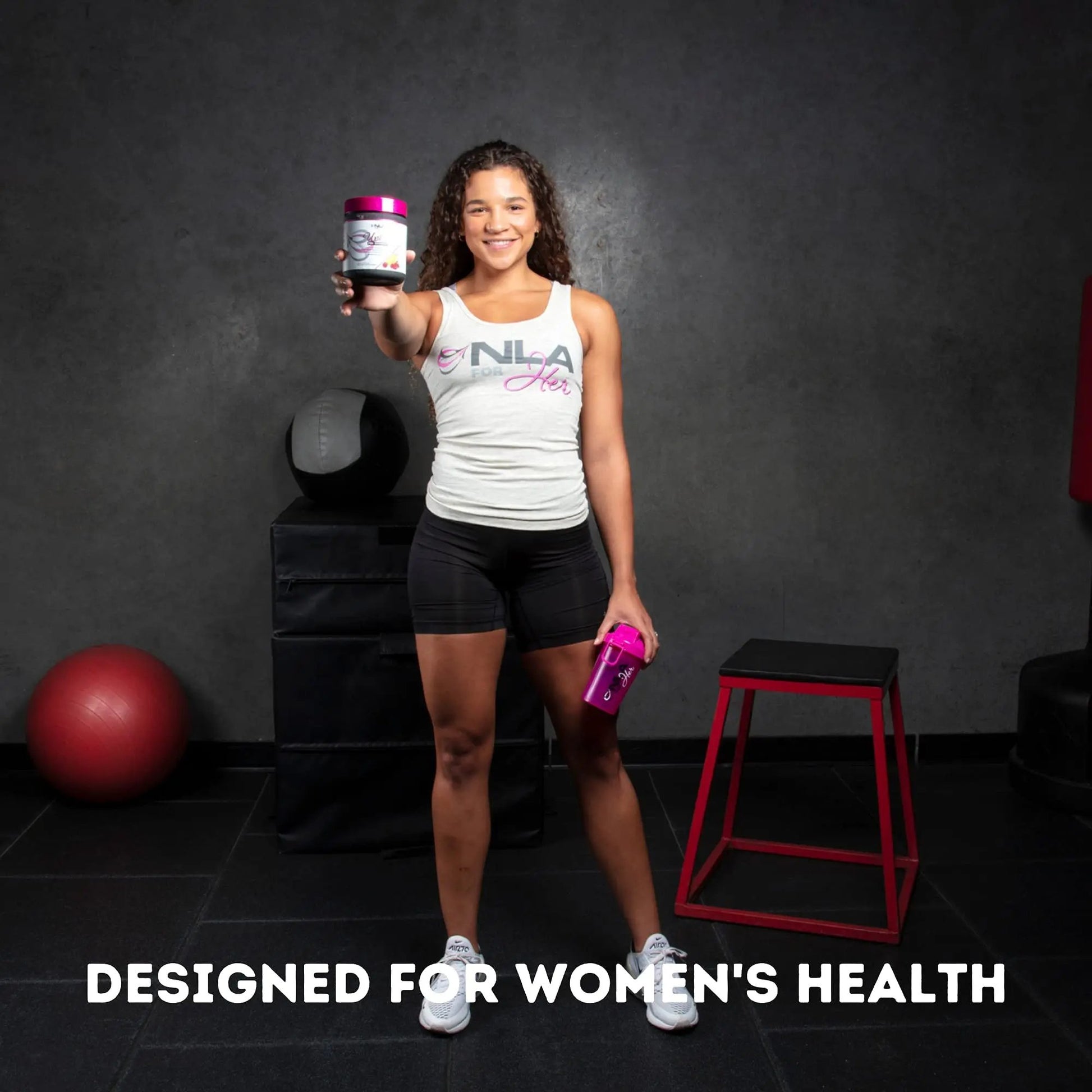 NLA for Her Pre/Intra Workout Stack (Includes Her Thermogenic Amino Georgia Peach and Uplift Pre Workout Raspberry Lemonade)