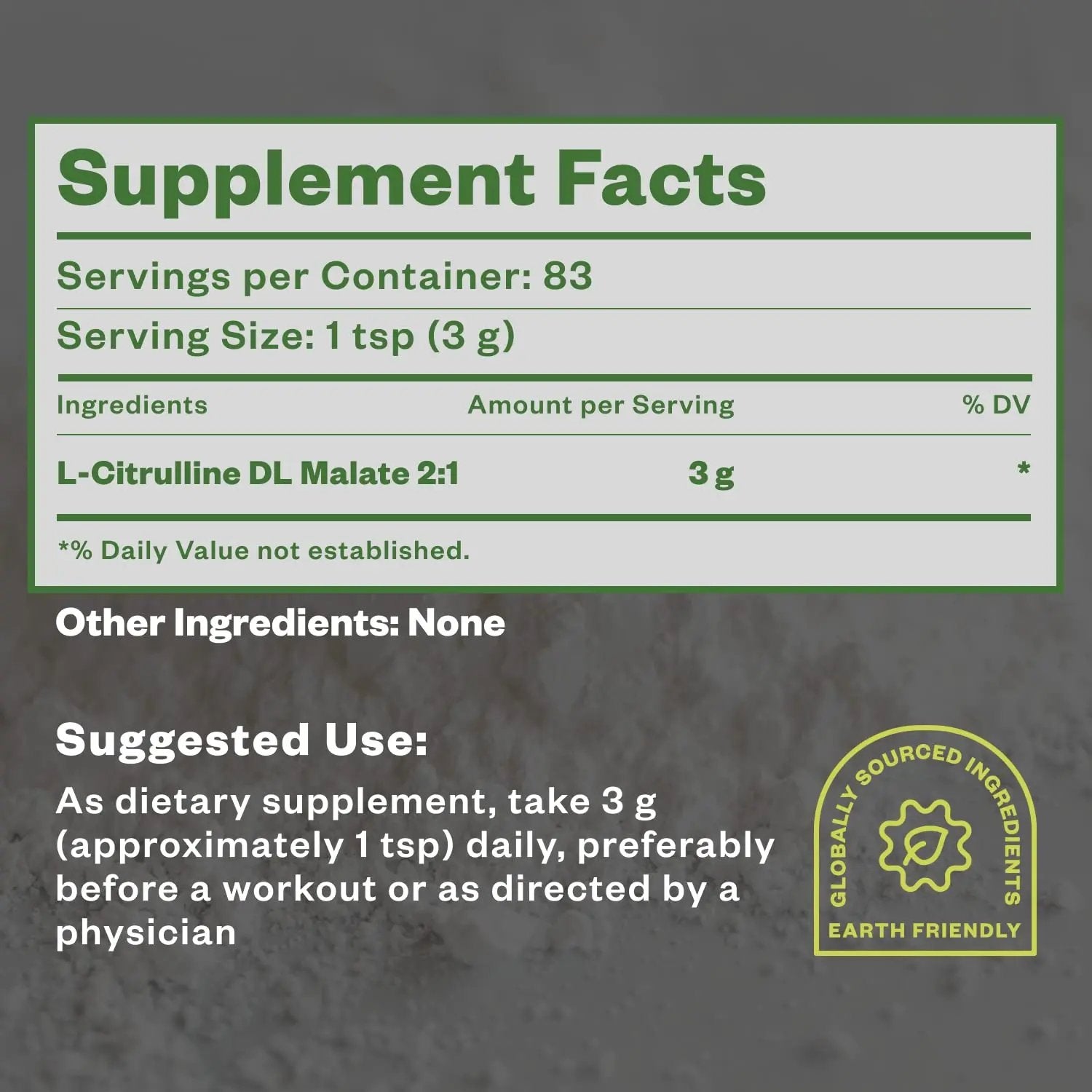 Purisure L-Ctrulline Powder 250g, Premium Citrulline 2:1 Malate Supplement for Strength Performance and Energy, Pre-Workout Citrulline Malate Powder - Enhance Muscle Pumps and Recovery - 83 Servings