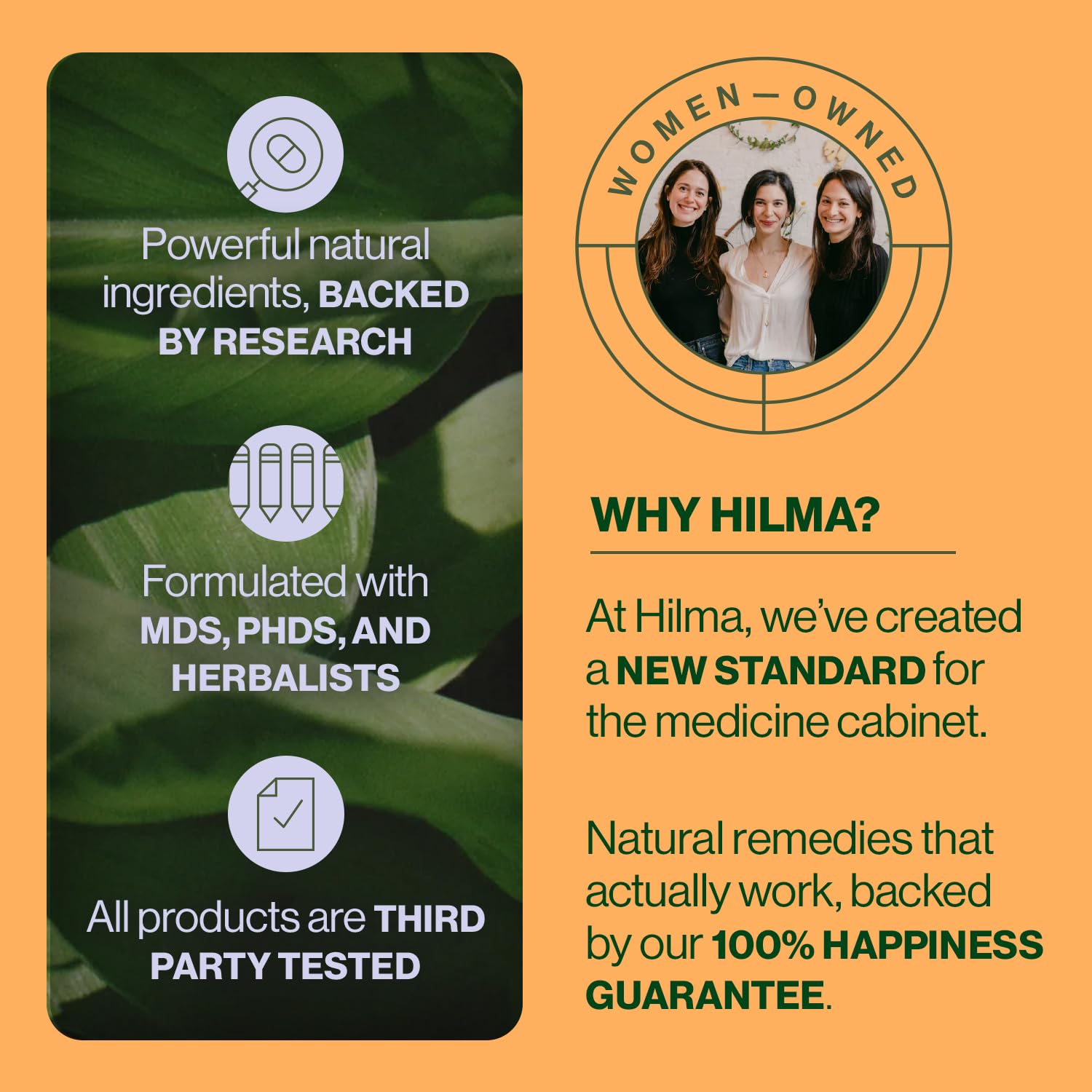 Hilma Daily Pre + Probiotic + Herbs - Support a Healthy Gut While Reducing Gas & Bloating Hilma