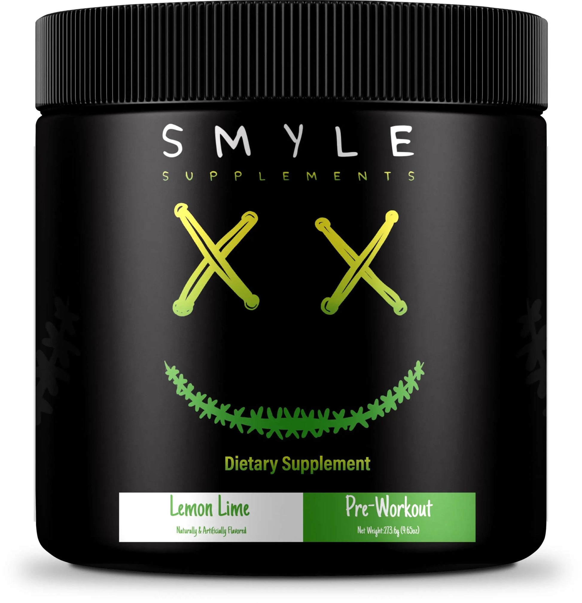 Smyle USA Pre-Workout Powder Lemon Lime - Pre Workout Energy with 400mg Alpha