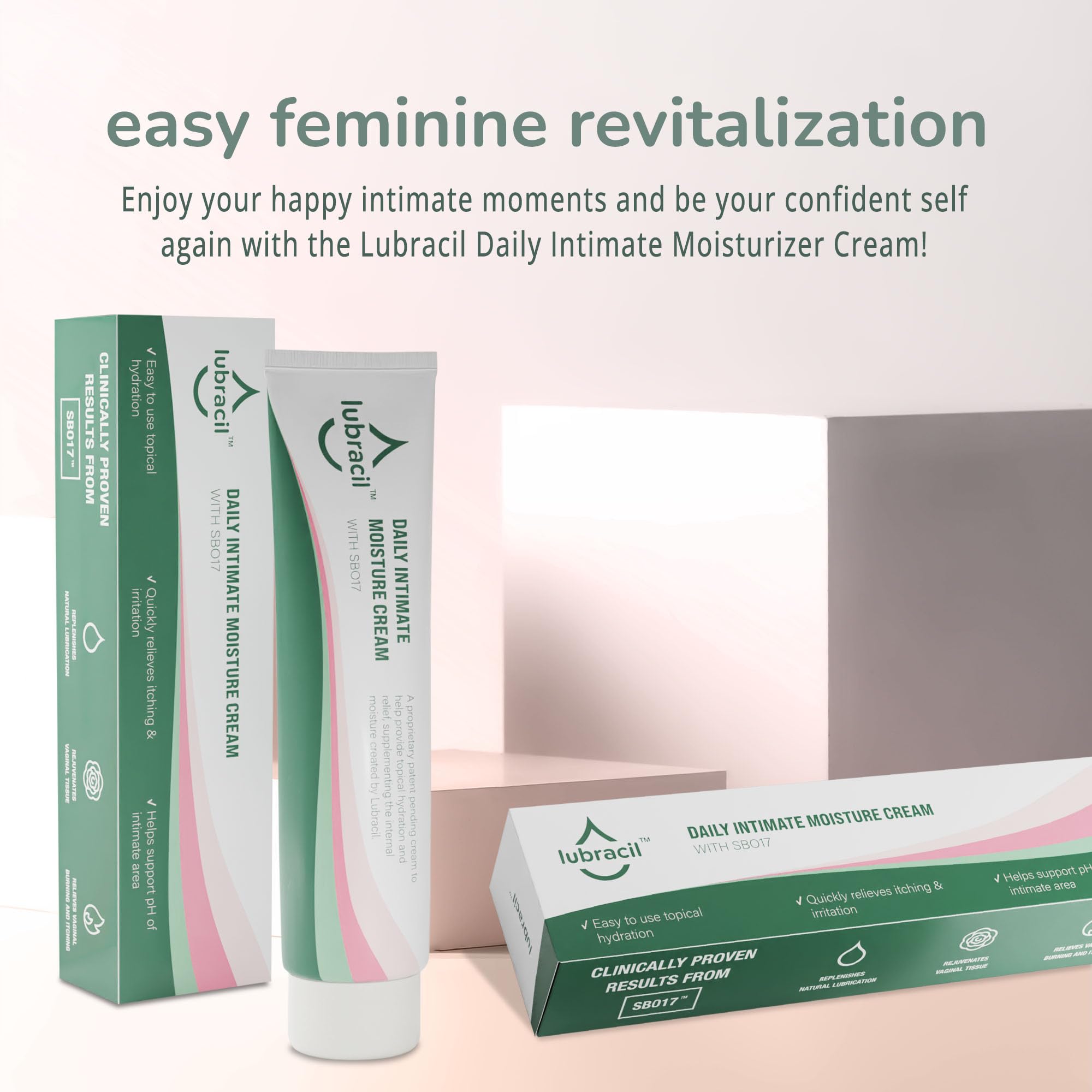 Lubracil - Topical Vulva Cream - Daily Care Moisturizer Helping with Vaginal Dryness, Burning