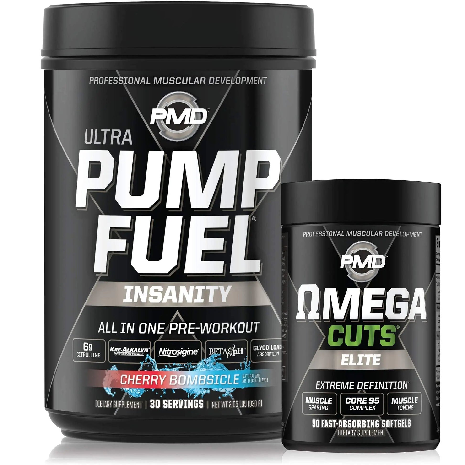 PMD Sports Ultra Pump Fuel Insanity - Pre Workout - Cherry Bombsicle (30 Servings)