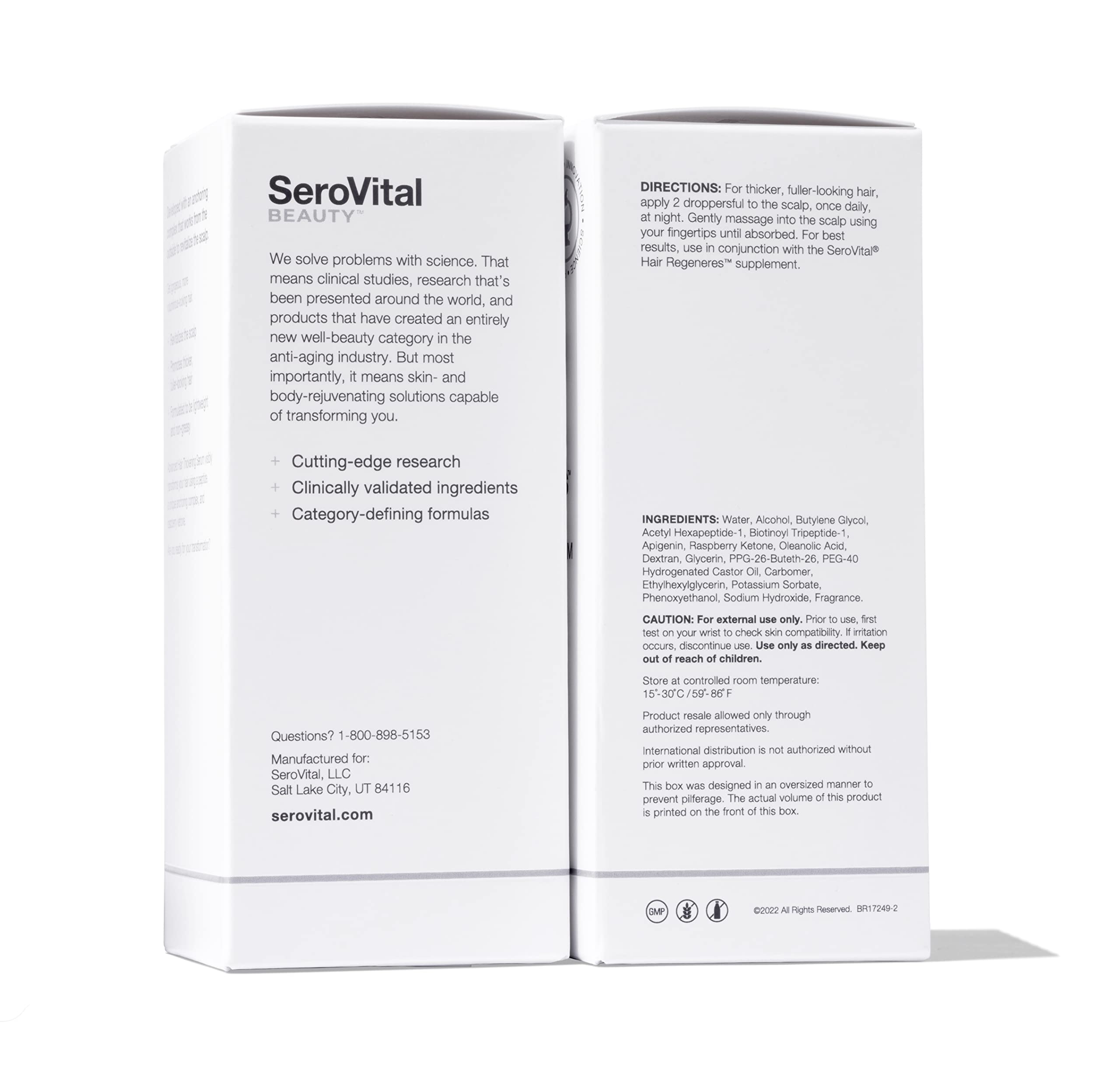 Serovital Advanced Hair Thickening Serum, 2 Oz Serovital