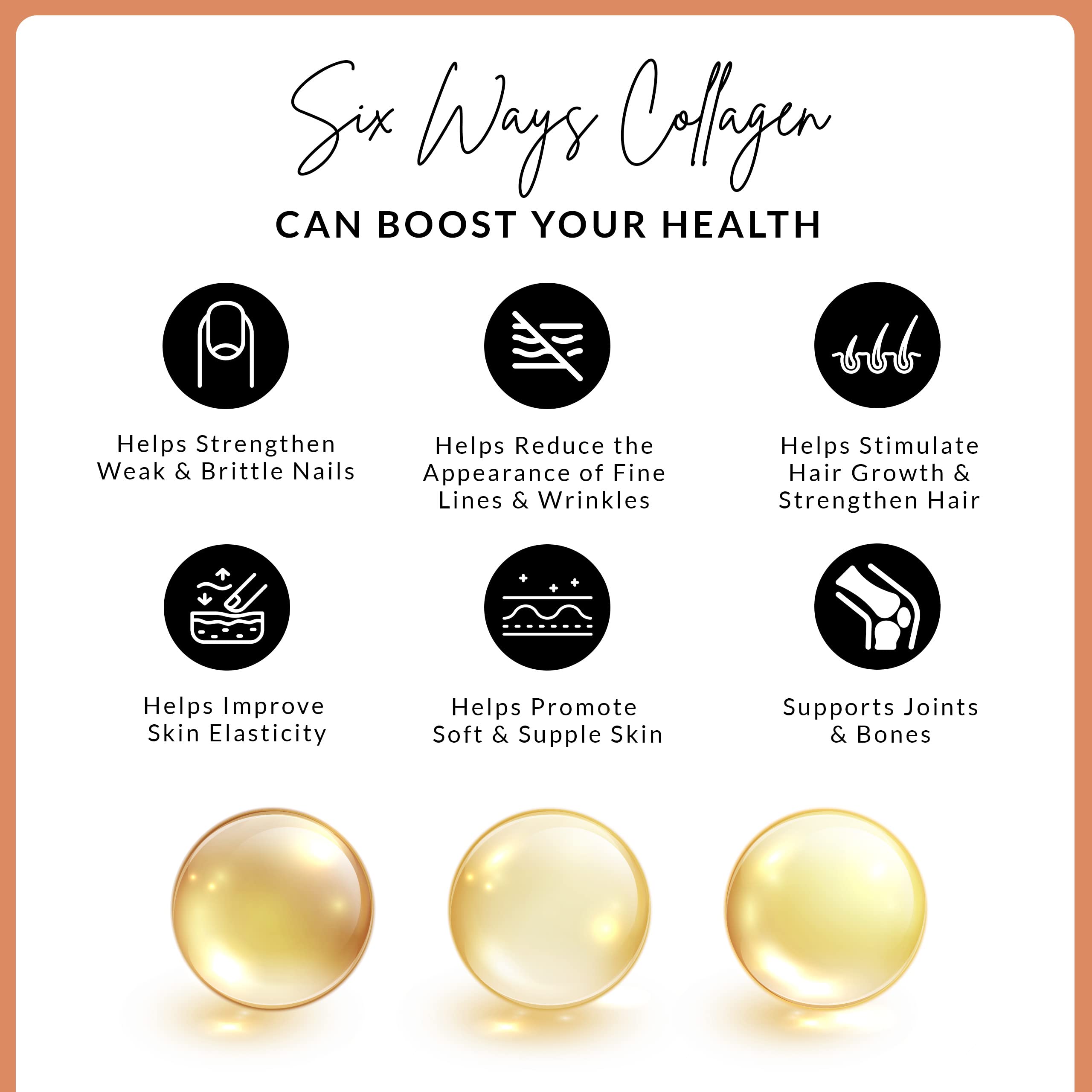 Marine Collagen Peptides Capsules - Hydrolyzed Collagen Supplements for Women & Men BIRCH & WILDE