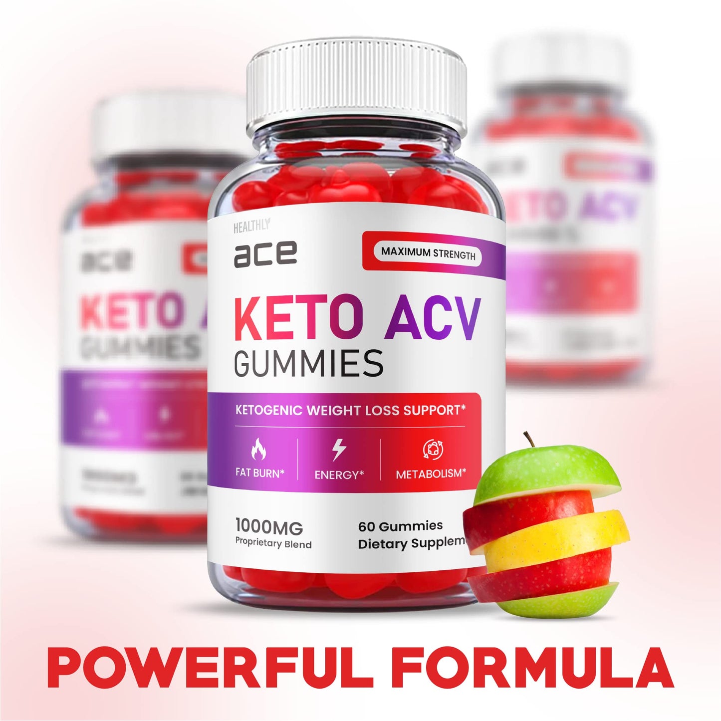 (2 Pack) Ace Keto Gummies - Official Formula, Vegan - Ace Keto ACV Gummies, Keto Ace Gummies