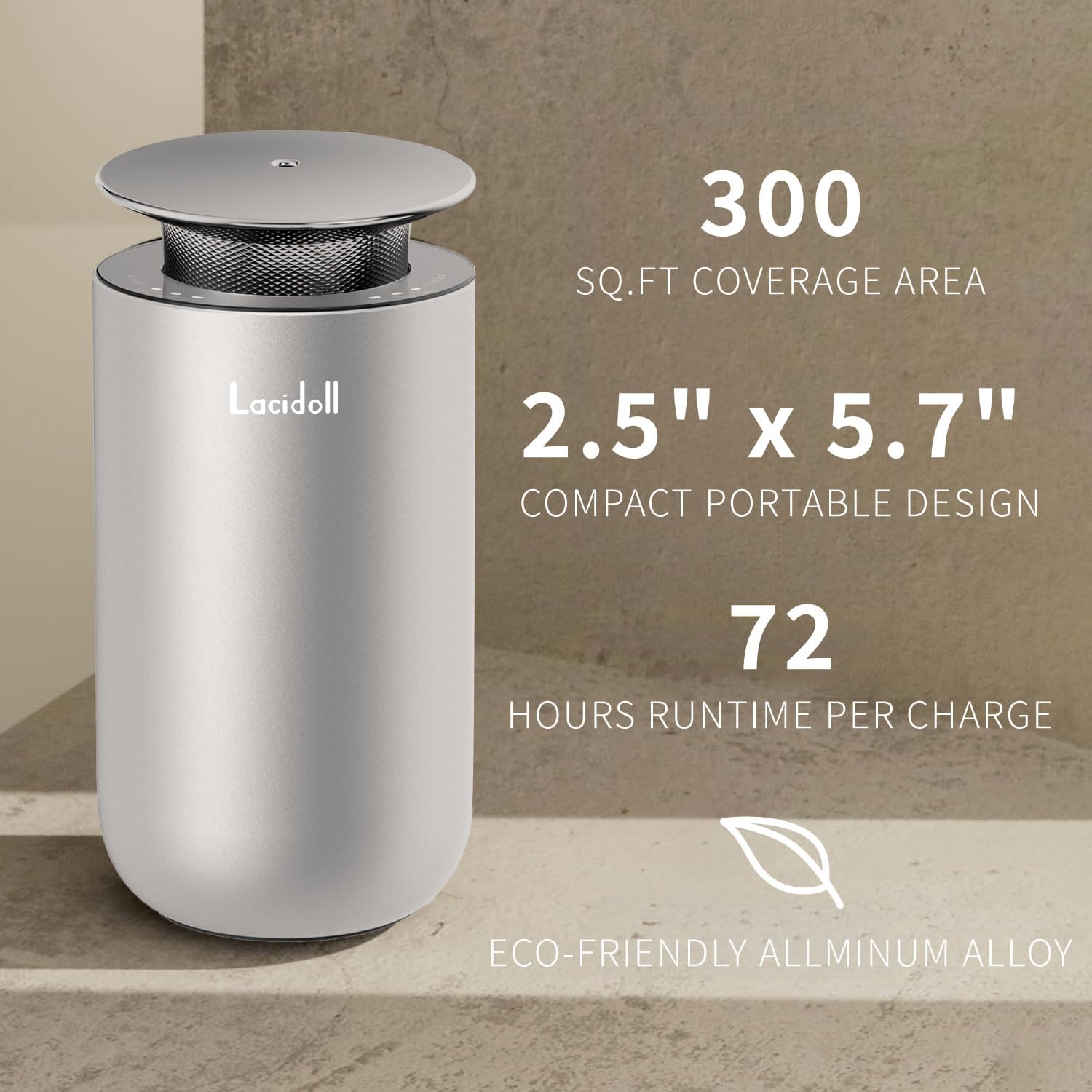 LACIDOLL Scent Diffusers for Home, Waterless Essential Oil Diffuser with No Leakage Tech, 10ML LACIDOLL