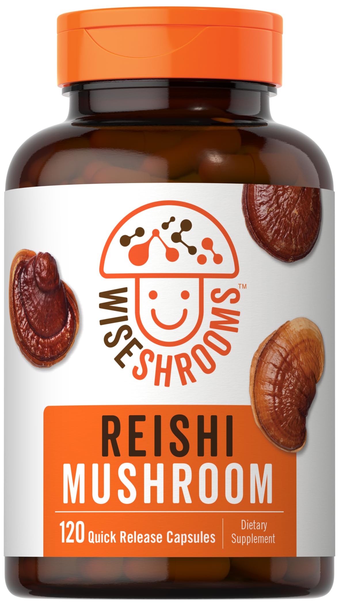 Carlyle Reishi Mushroom Capsules 5000 mg |120 Count | Non-GMO and Gluten Free Extract