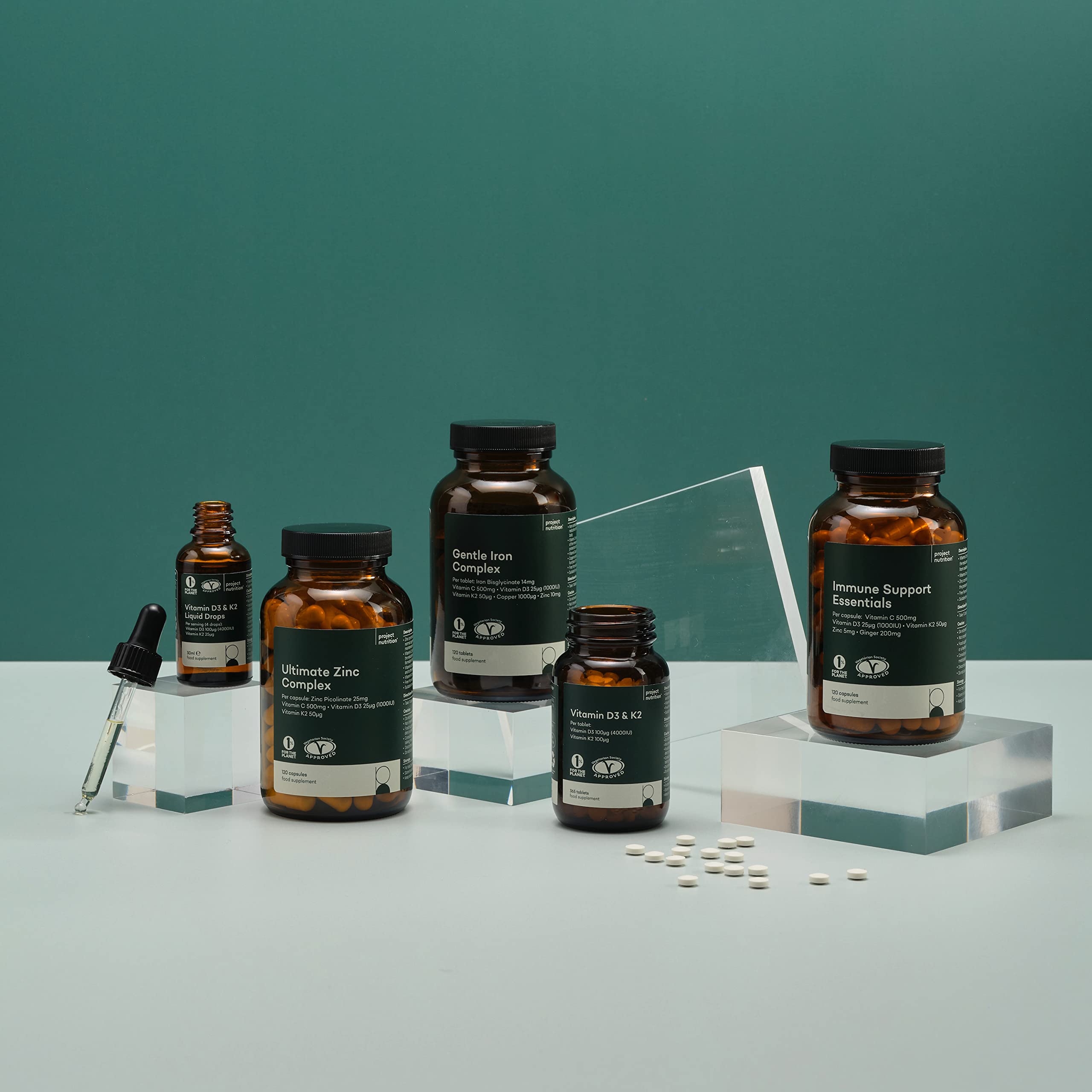 Pure Collagen Tablets - High Strength 1000mg Peptan Marine Collagen Supplements - Collagen Powder Project Nutrition