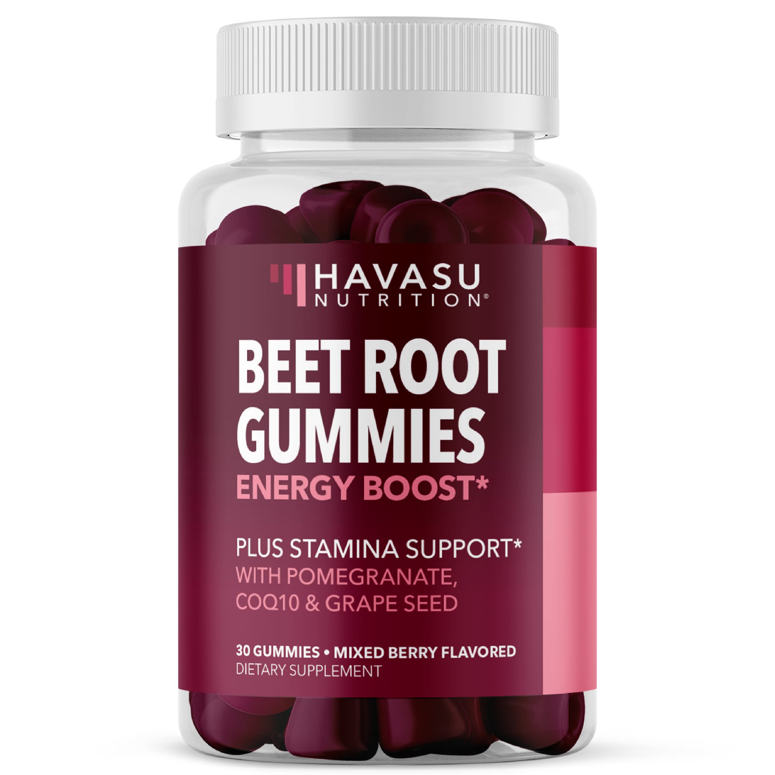 Beet Root Gummies with COQ10 Energy Supplement | Nitric Oxide Supplement for Healthy