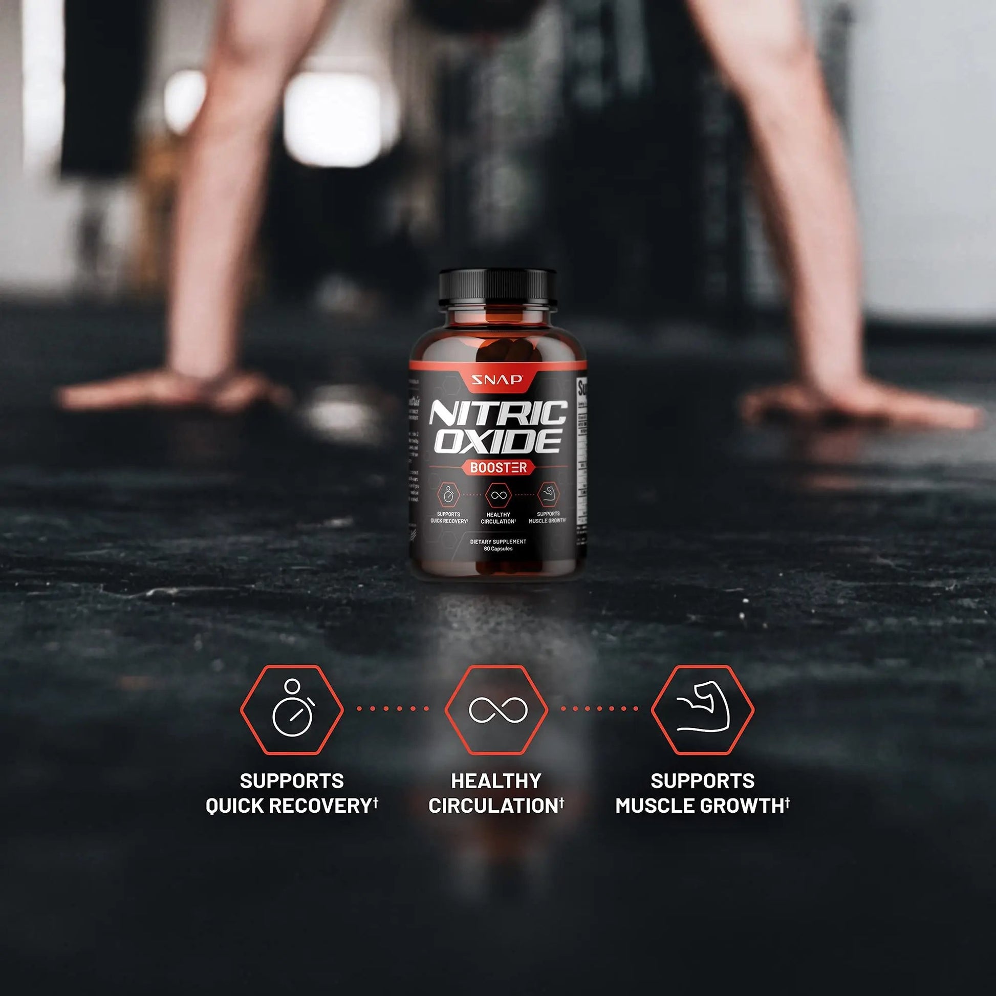 Snap Supplements Nitric Oxide + Testo Booster (2 Products)