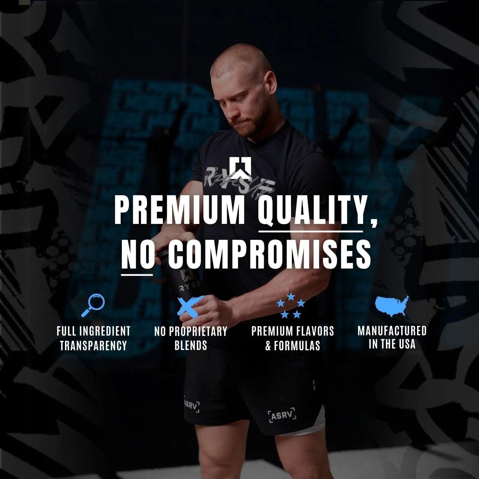 RYSE Up Supplements Project Blackout Pump Cap Max | Stimulant Free Pump Formula RYSE Up Supplements