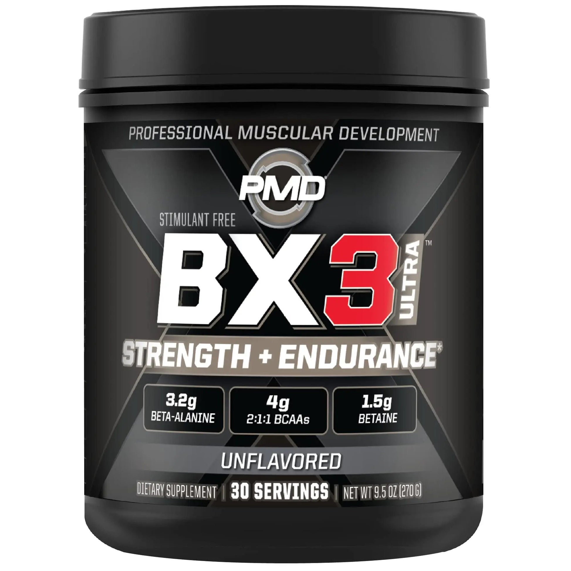 PMD Sports BX3 Ultra Muscle-Building Powder – Beta-Alanine, BCAAs, Betaine Anhydrous