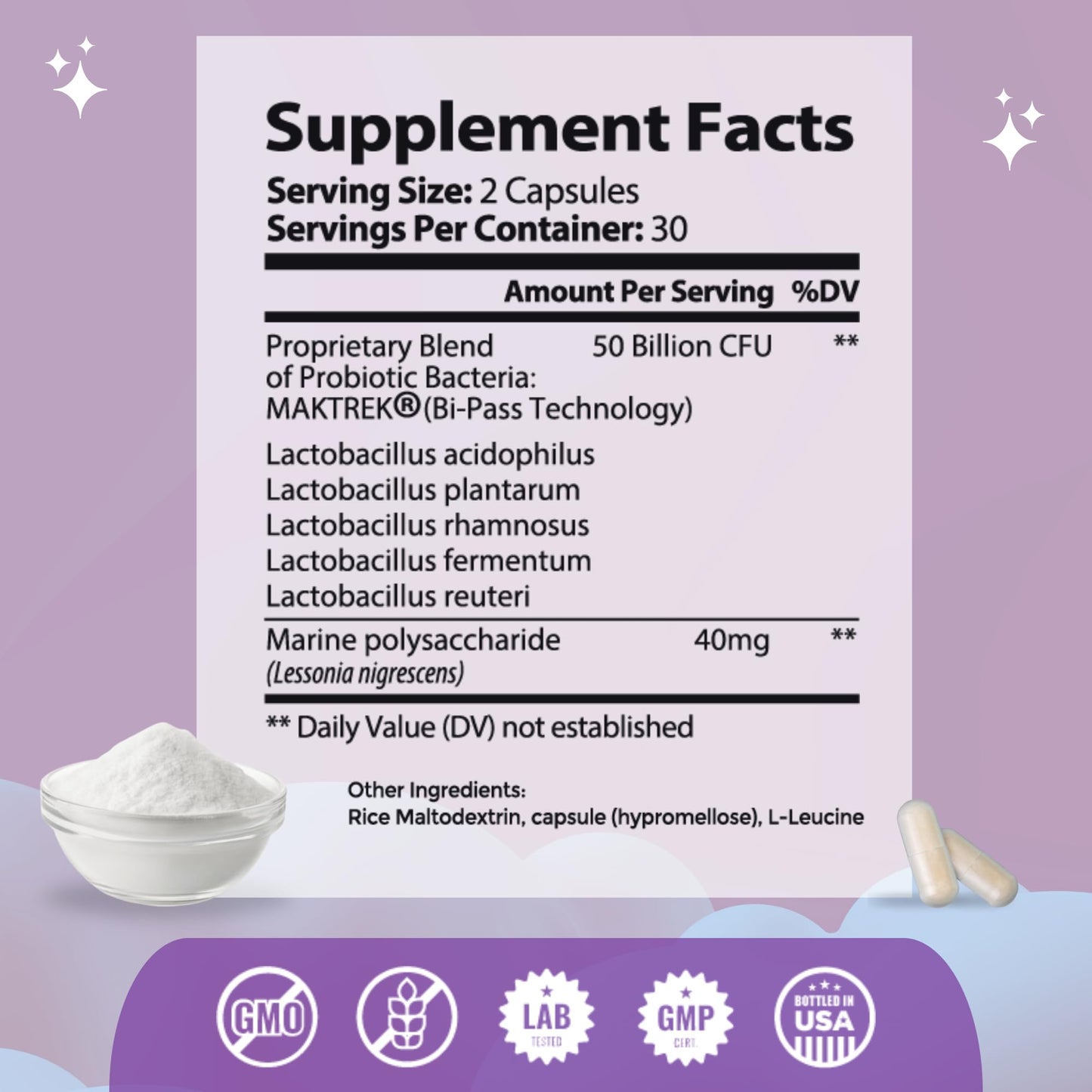 Mommyz Love Probiotics for Digestive Health, Vaginal Odor Control, Balanced pH