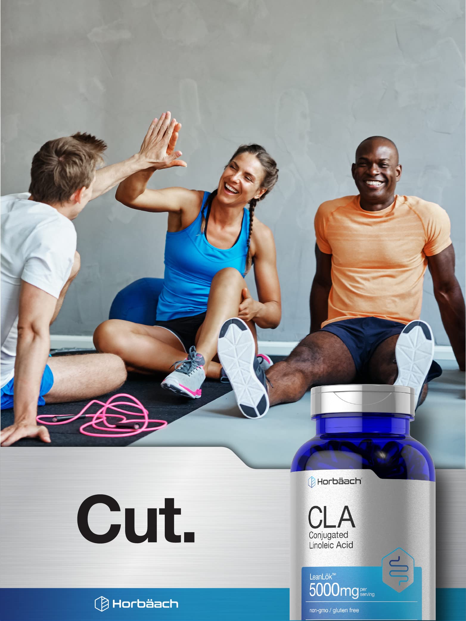 CLA Supplement | 300 Softgel Pills | Maximum Potency | Conjugated Lineolic Acid from Horbäach