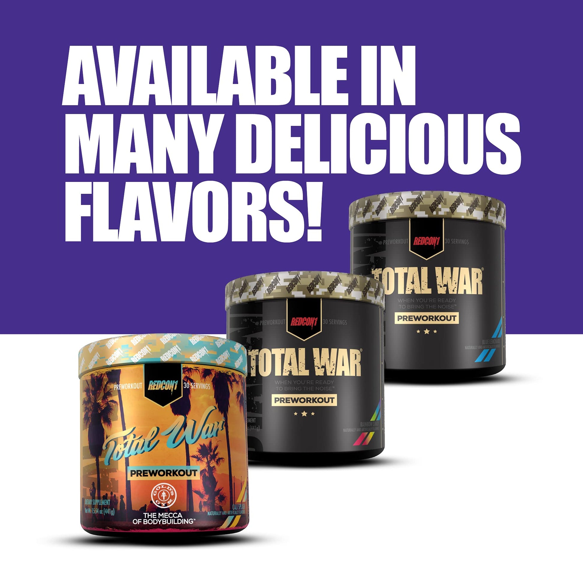 REDCON1 Total War Preworkout - Contains 320mg of Caffeine from Green Tea, Juniper REDCON1