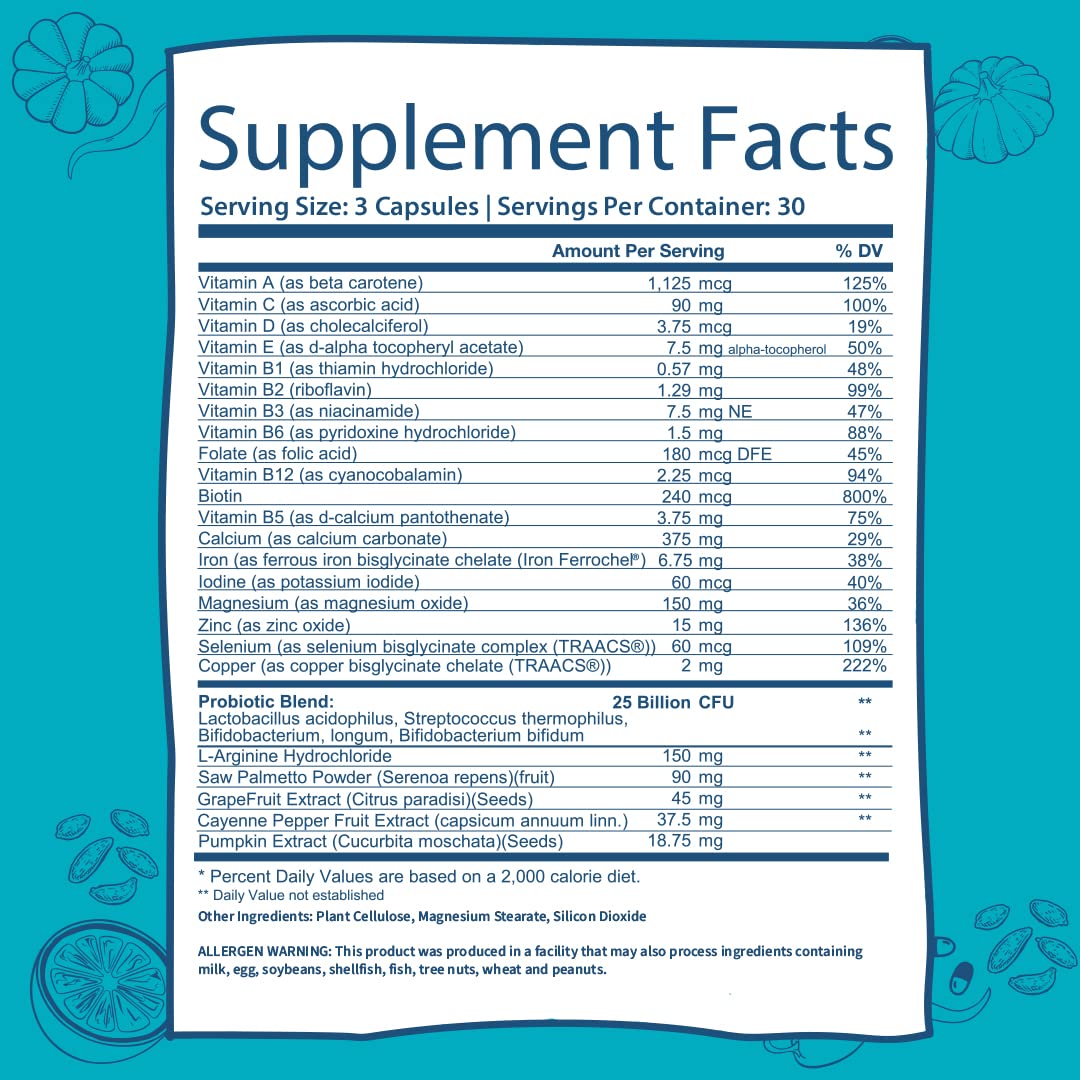 GOBIOTIX Probiotic Multivitamin Supplement - Daily Multivitamins with Probiotics GOBIOTIX