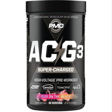 PMD Sports ACG3 Supercharged - Pre Workout - Powerful Strength, High Energy, Maximize