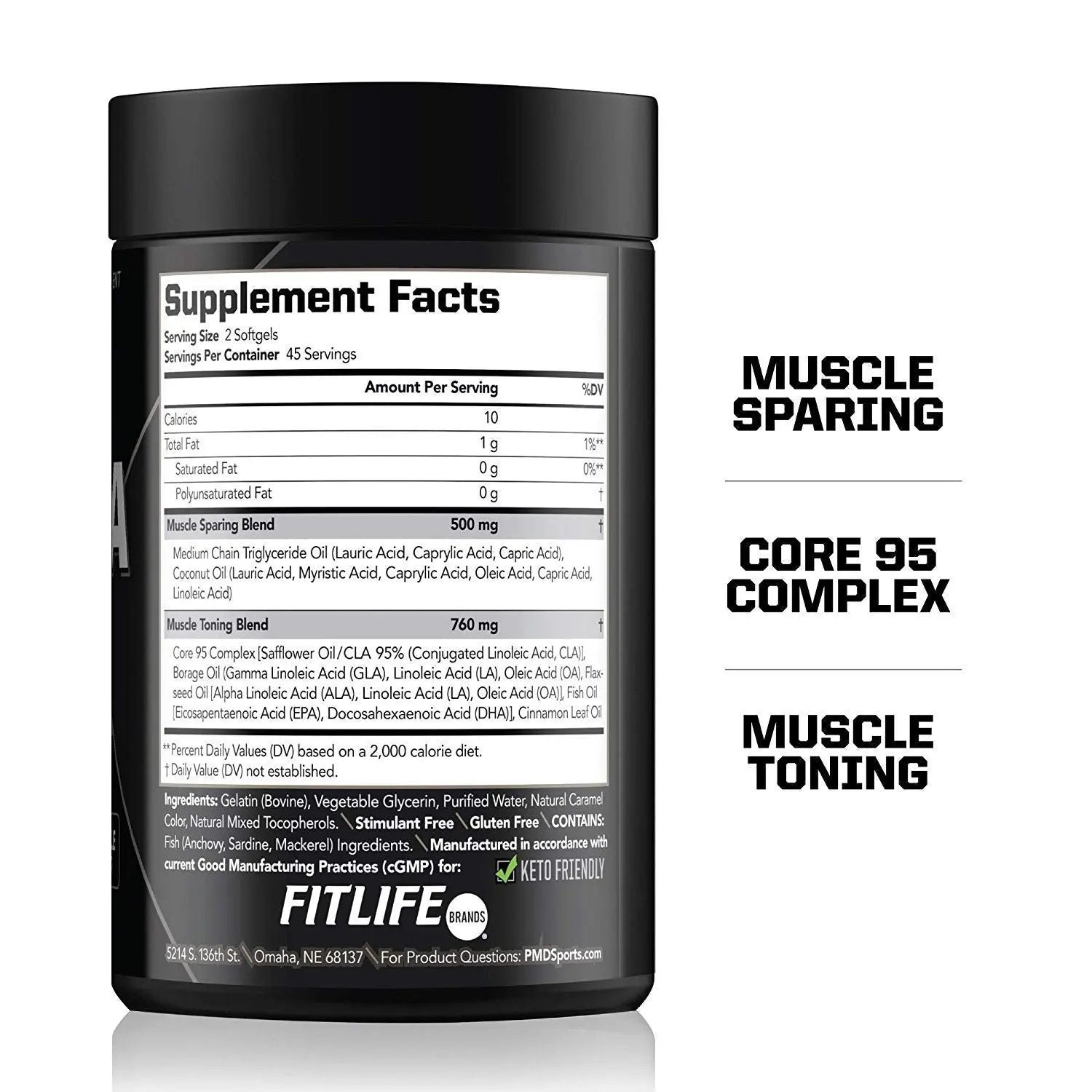 PMD Sports Ultra Pump Fuel Insanity - Pre Workout - Strawberry Slam (30 Servings) Sports Omega Cuts Elite Thermogenic Fat Burner (90 Softgels