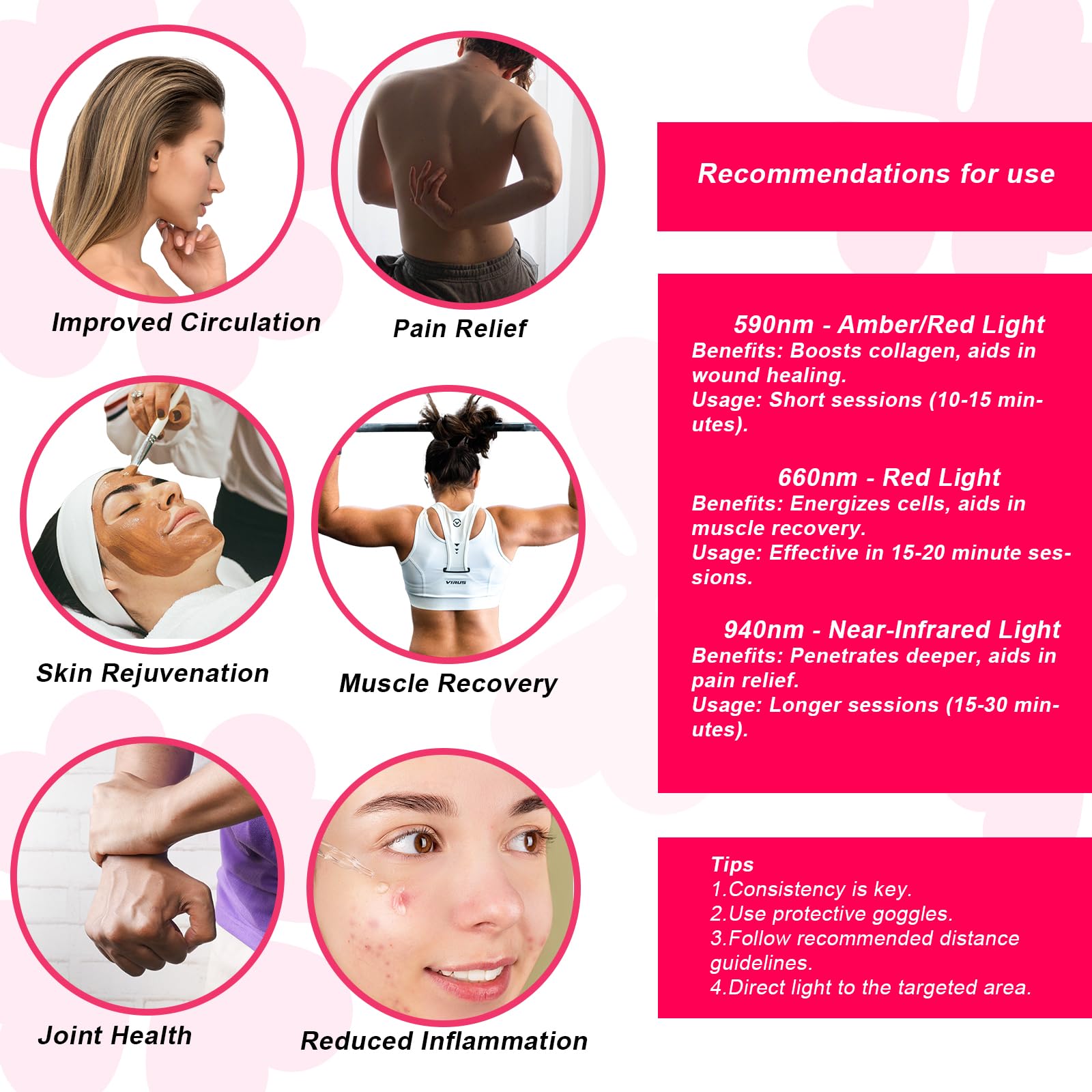 Akarishin Red Light Therapy Lamp - Boost Skin Vitality and Ease Muscle Soreness with Adjustable Stand Akarishin