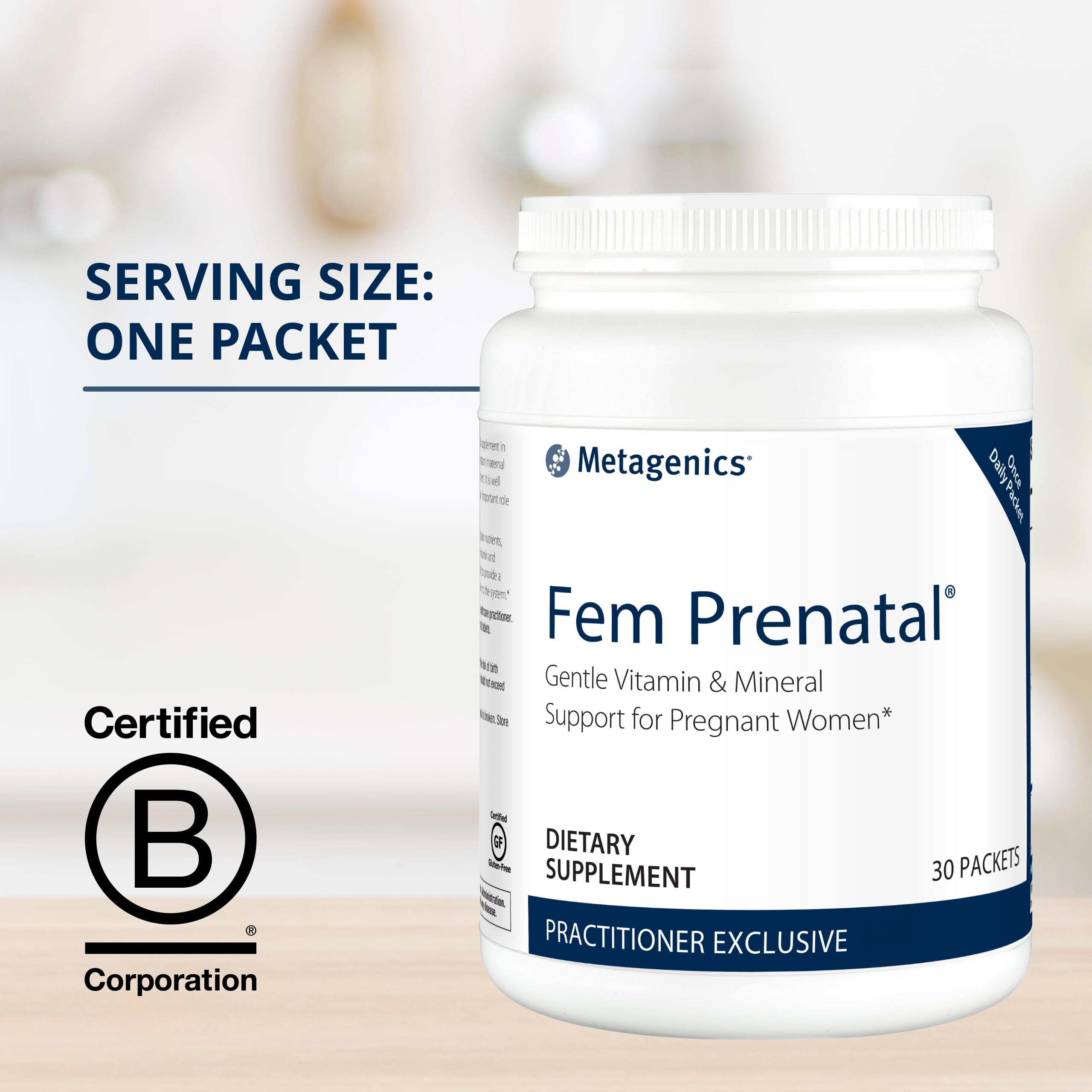 Metagenics Fem Prenatal - Prenatal Vitamin & Minerals Supplement* - Prenatals for Women