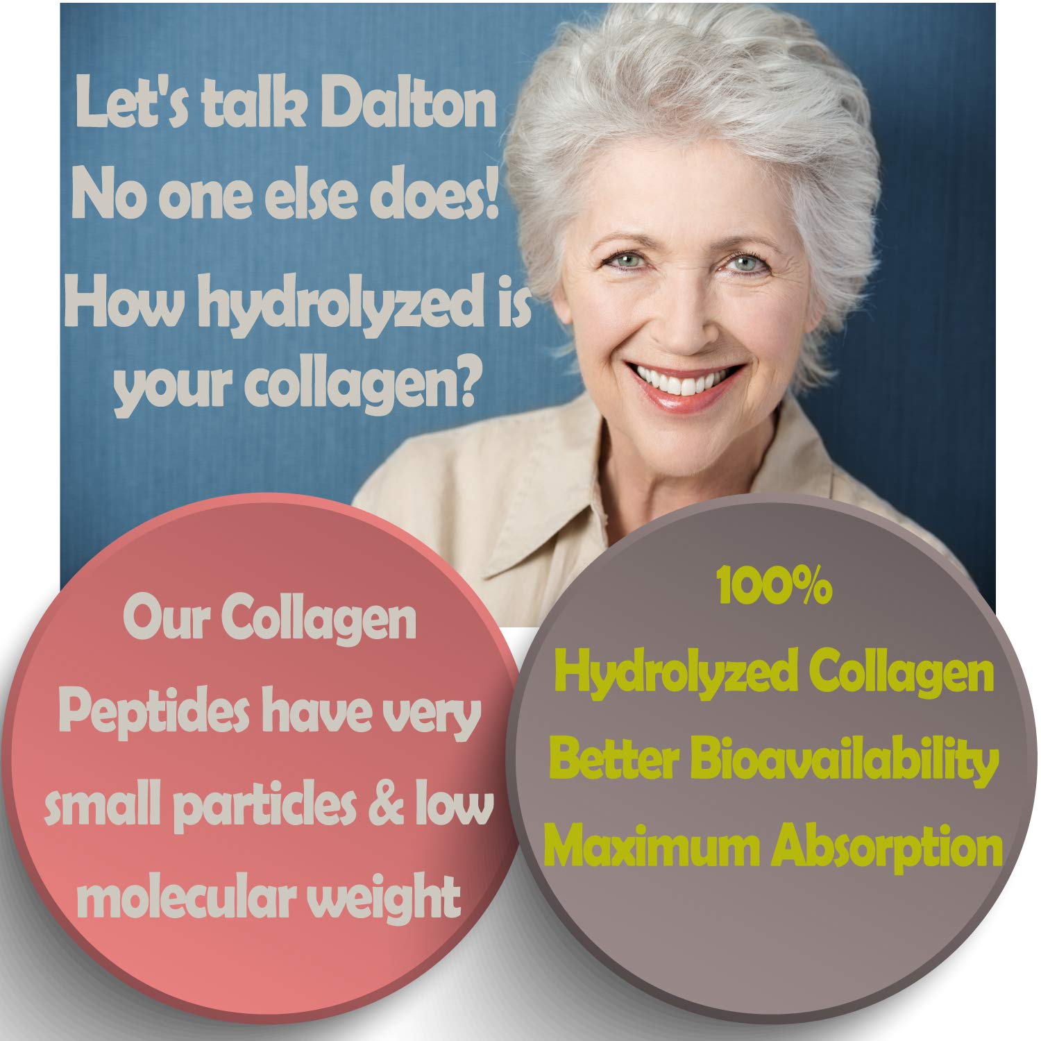 Marine Collagen Type 1&3 1000mg, Hyaluronic Acid 200mg/serving; Vitamin C, Zinc, Copper for Immune System Dietapplements