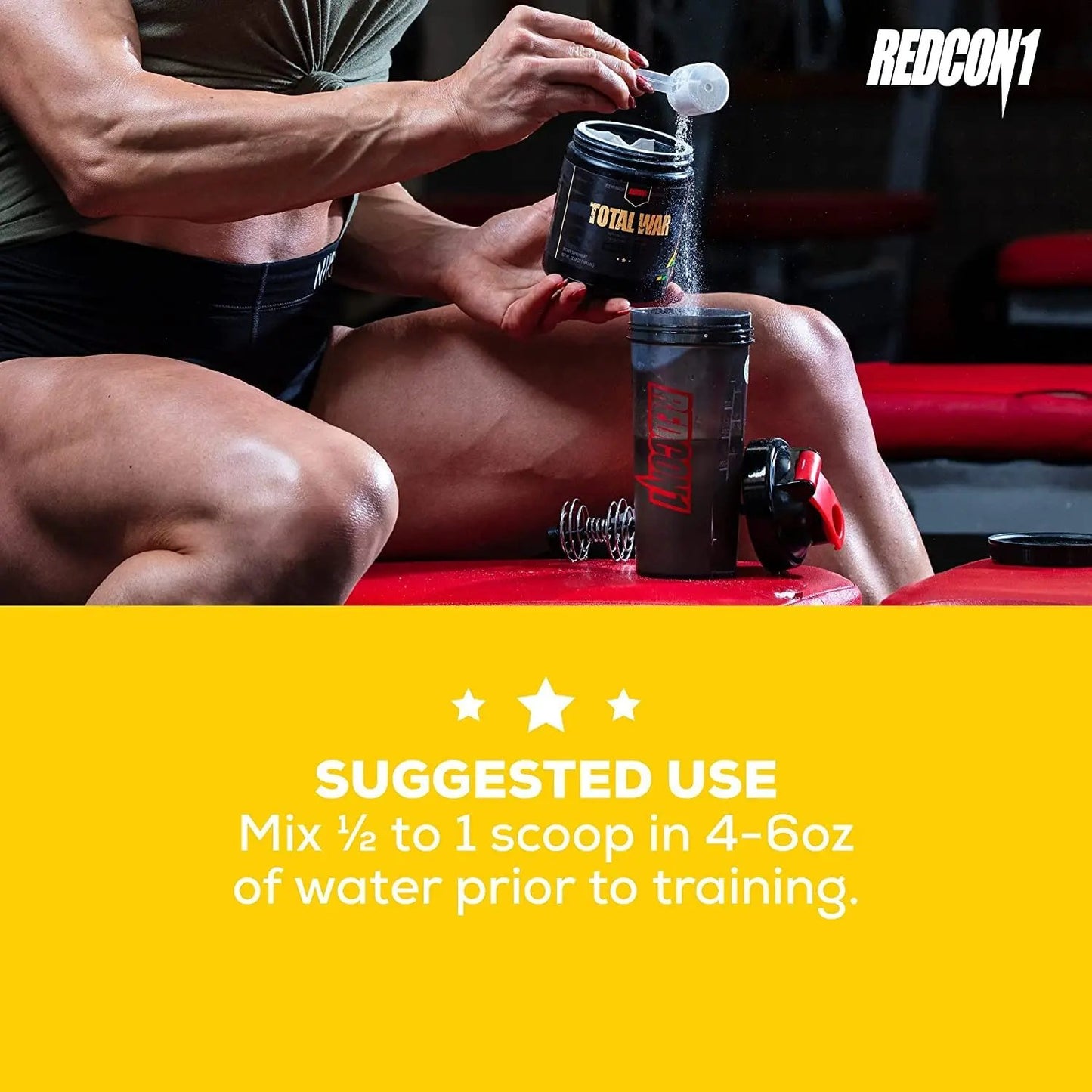 REDCON1 Total War Preworkout (Tiger's Blood) & Big Noise Non-Stim Preworkout Powder (Watermelon) Stack - Pre Workout Duo for Energy, Focus & Endurance - Keto (2 Products, 30 Servings Each)
