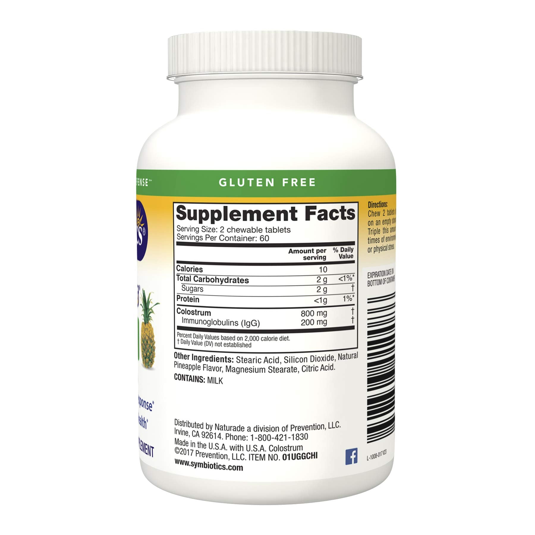 Symbiotics Immunity Support Colostrum Plus Chewables (Pineapple) Symbiotics