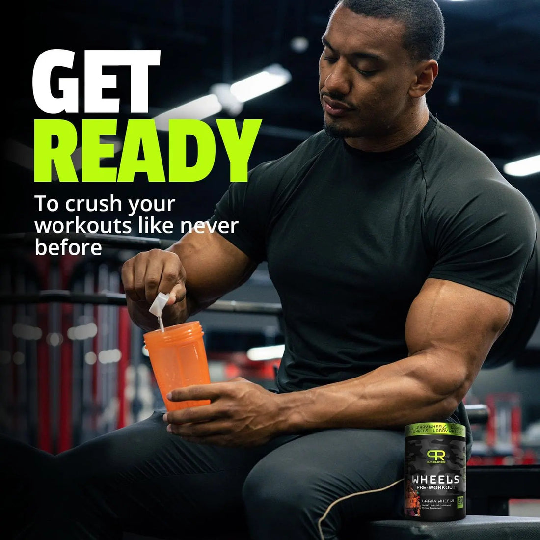 Larry Wheels' PR Preworkout - Enhance Performance with 6g Citrulline, 3.2g Beta Alanine