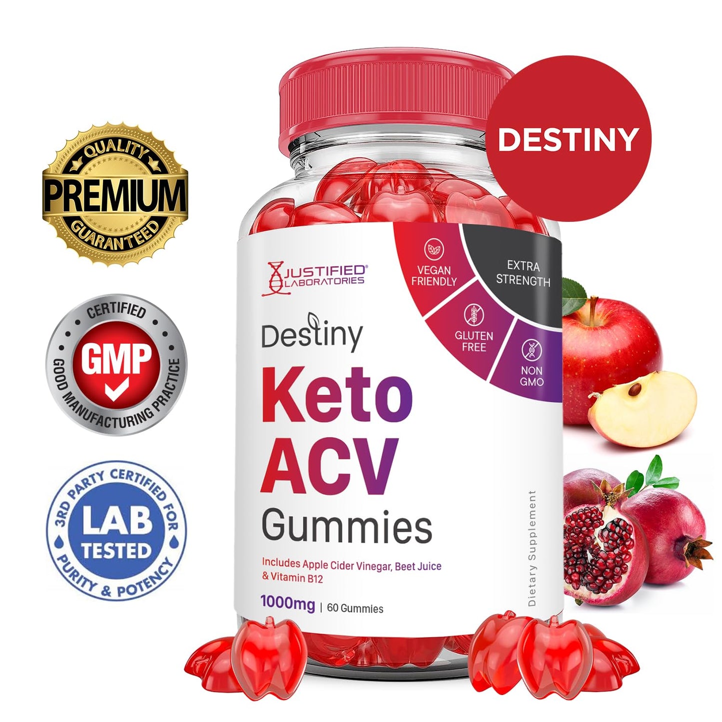 (10 Pack) Destiny Keto ACV Gummies Advanced Formula 1000MG Destiny Keto Gummies