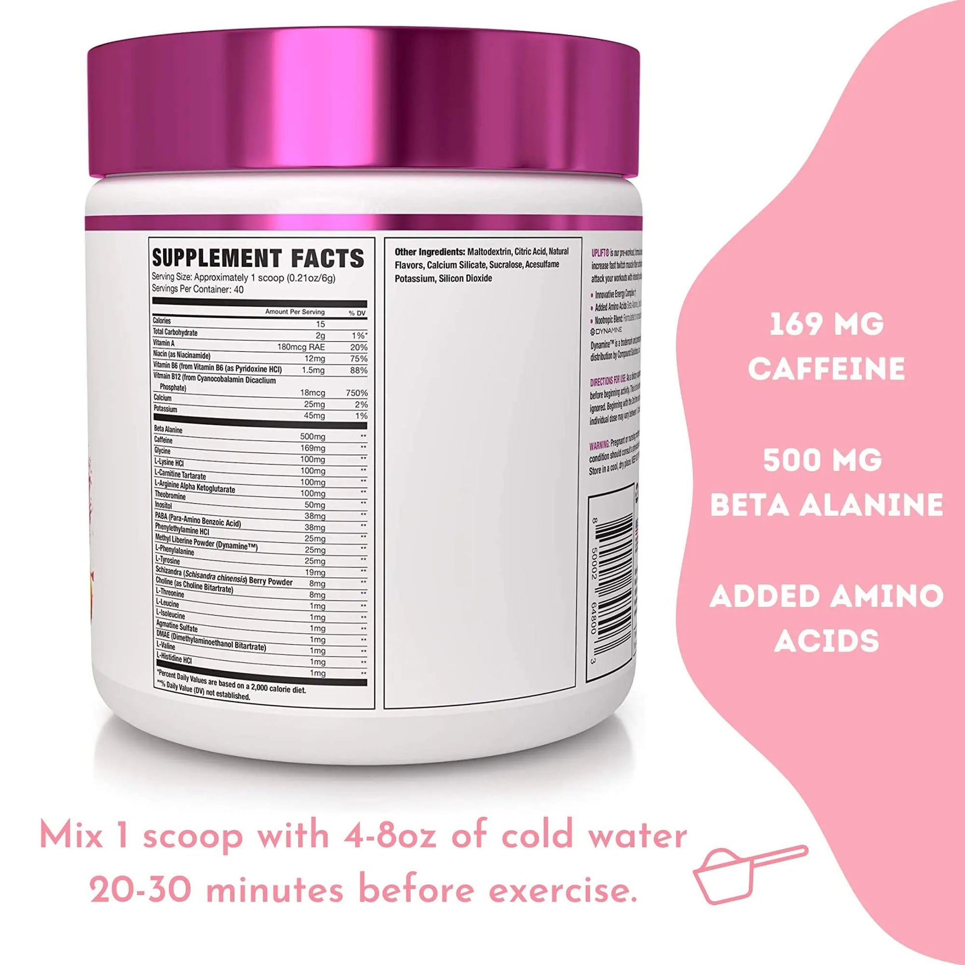 NLA for Her Pre/Intra Workout Stack (Includes Her Thermogenic Amino Georgia Peach and Uplift Pre Workout Raspberry Lemonade)