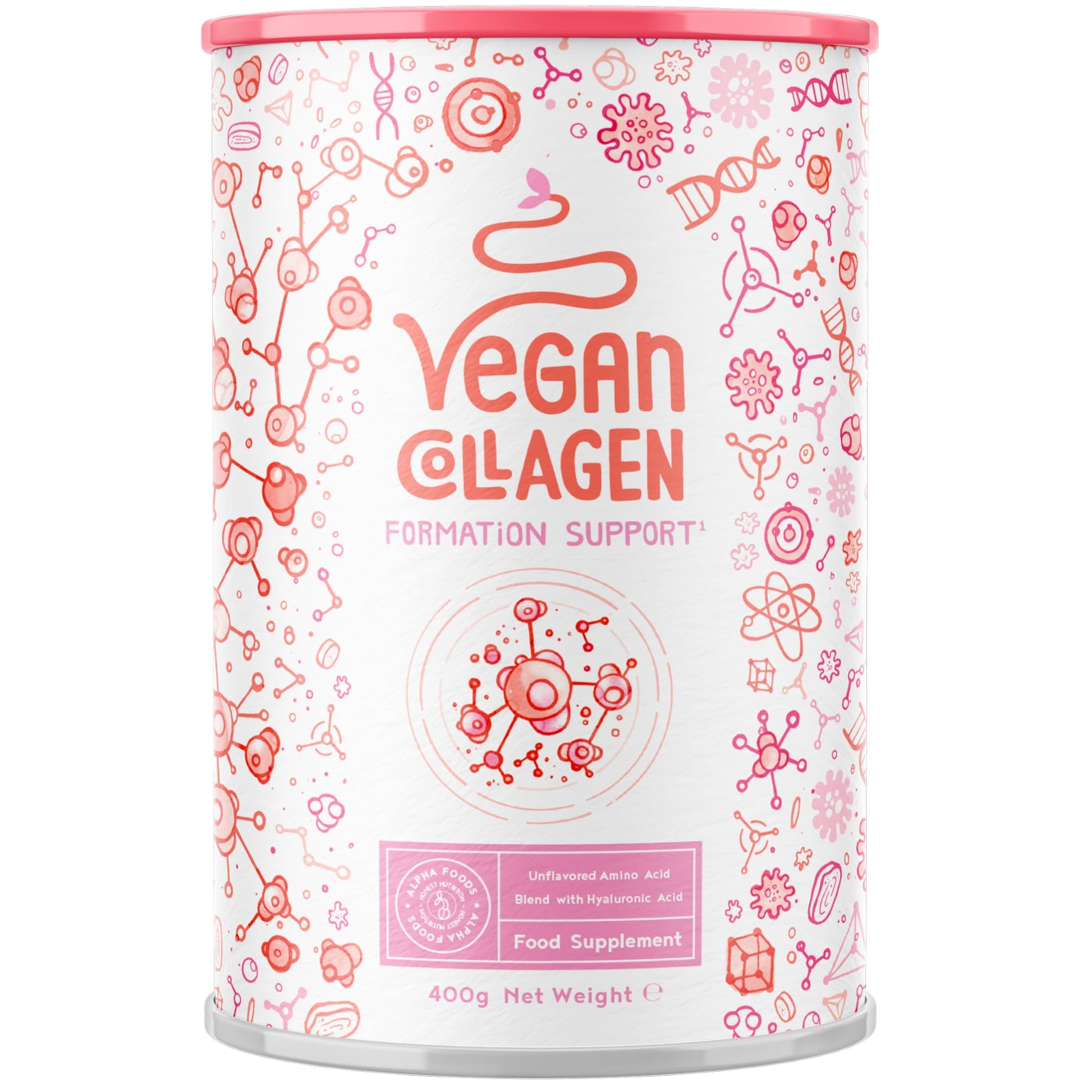 Vegan Collagen Powder with Hyaluronic Acid - Unflavoured 400g Powder