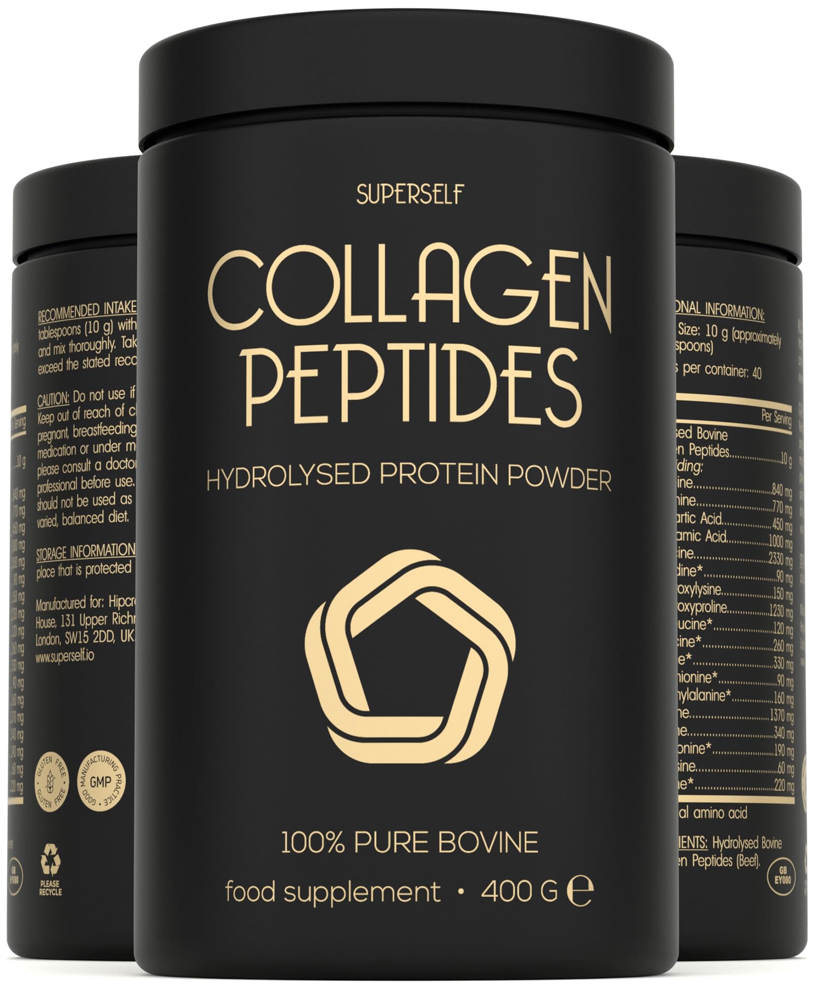Premium Collagen Powder - Collagen Supplements for Women & Men - Pure Bovine Collagen Peptides 400g