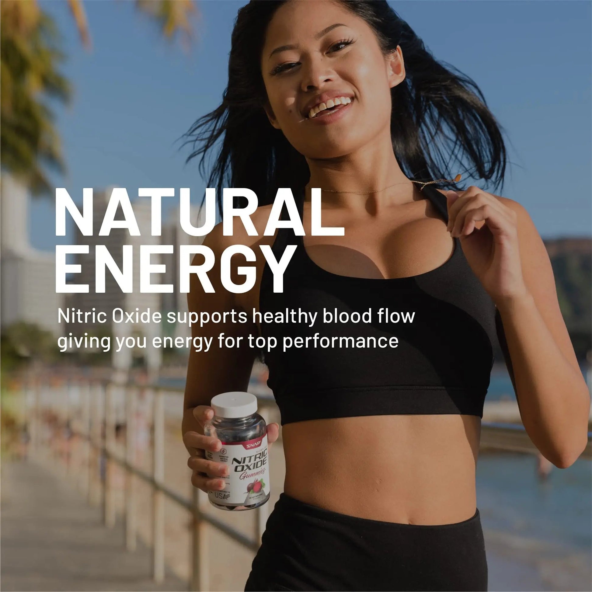 Snap Supplements Nitric Oxide Gummies and Energy Capsules